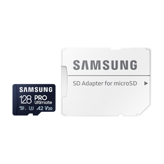 Samsung PRO Ultimate 128 GB microSD-Speicherkarte mit SD-Karten-Adapter