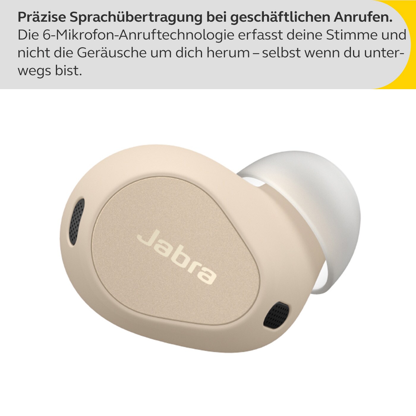 JABRA Elite 10 Bluetooth ANC In-Ear Kopfhörer Champagne Beige