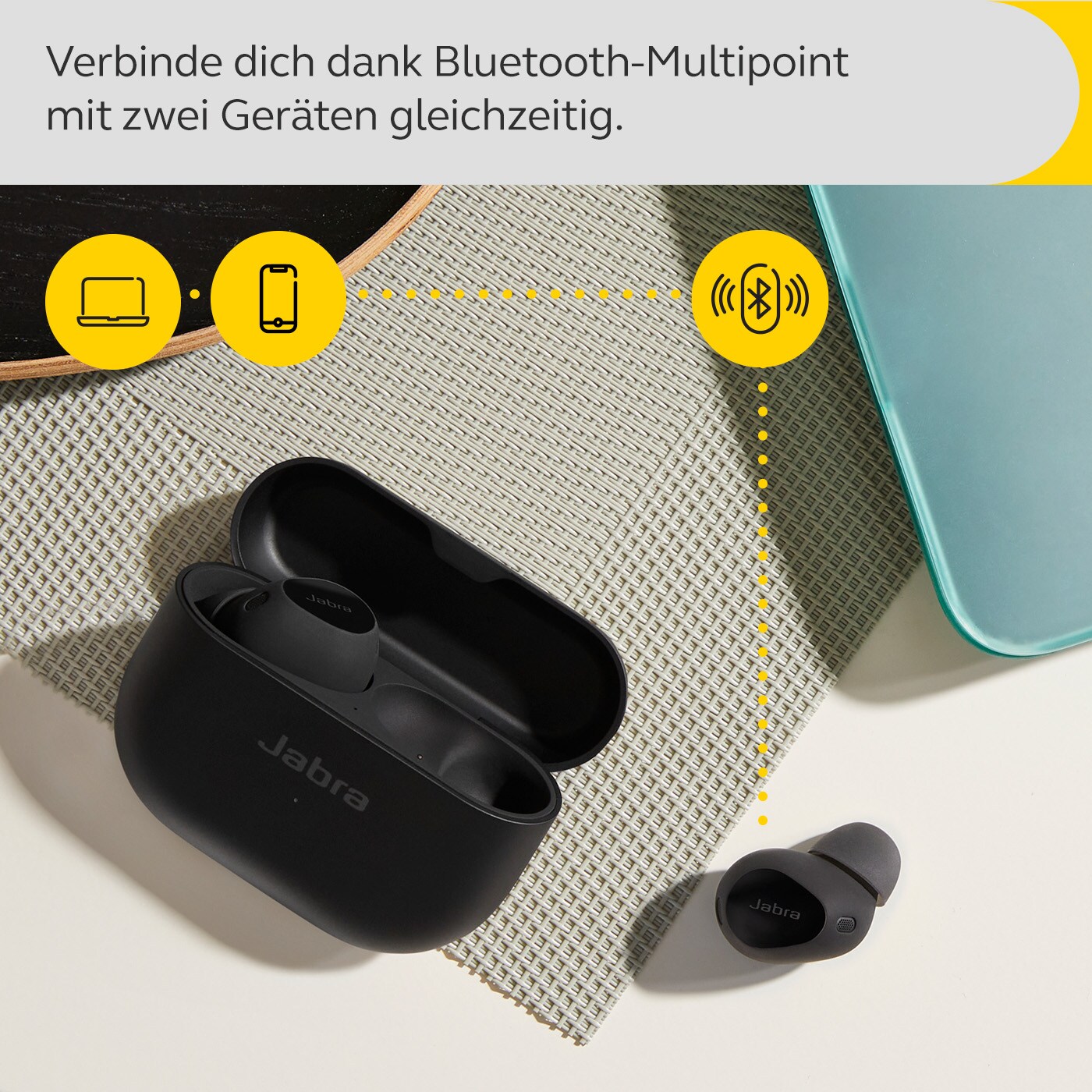 JABRA Elite 10 Bluetooth ANC In-Ear Kopfhörer Gloss Black