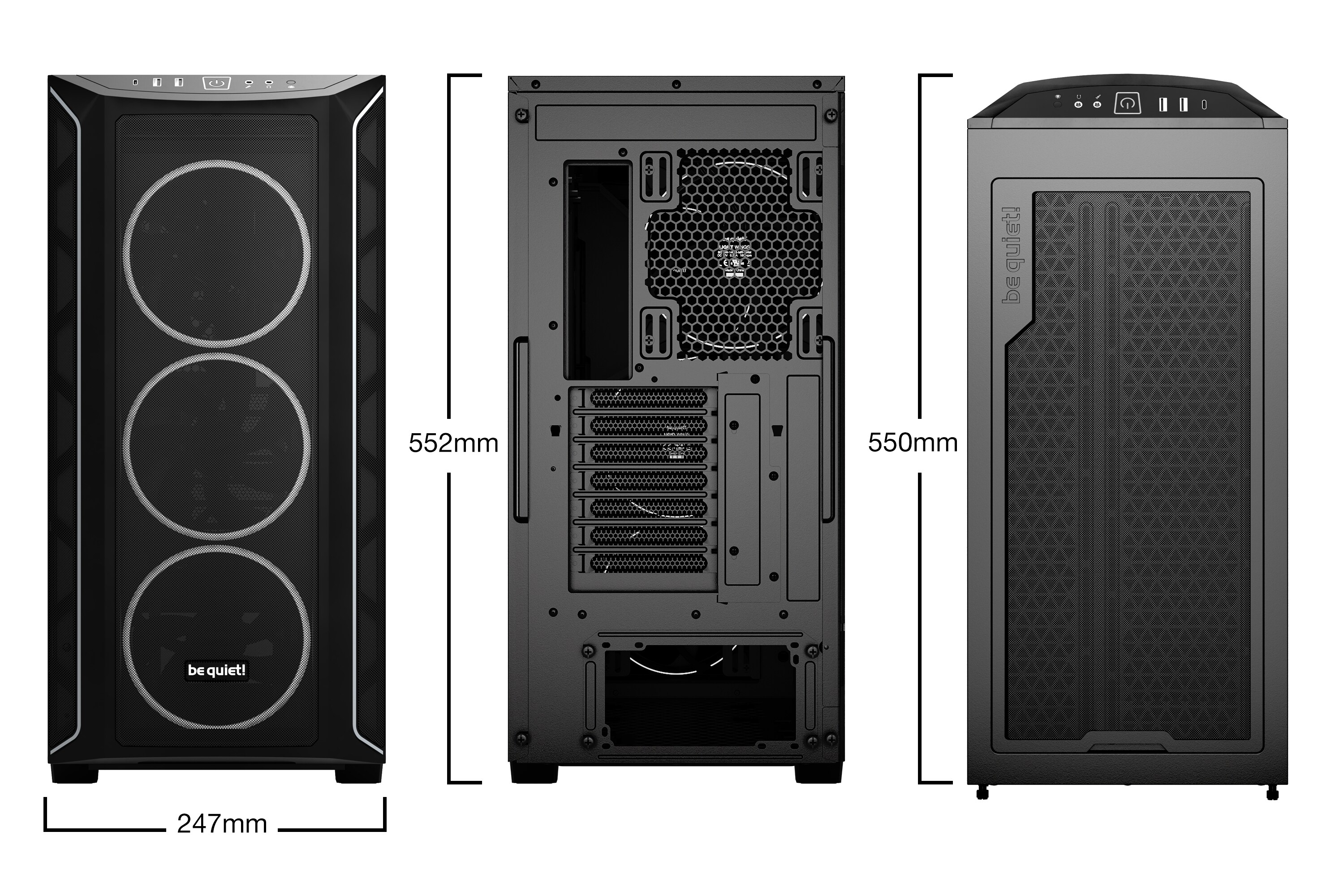 be quiet! Shadow Base 800 FX Schwarz Midi Tower Gaming Gehäuse