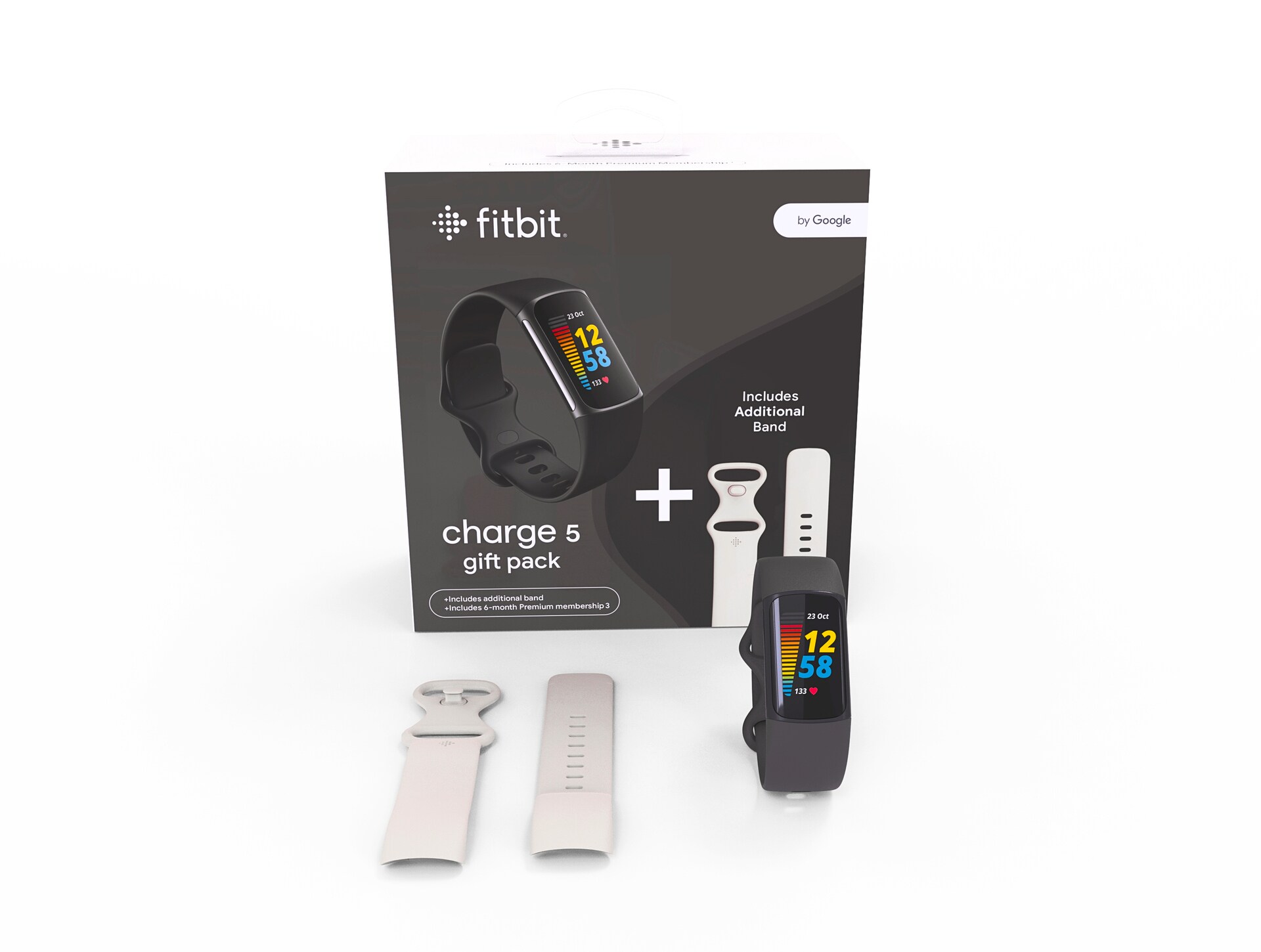 Fitbit Charge 5 Bundle Fitness-Tracker Schwarz