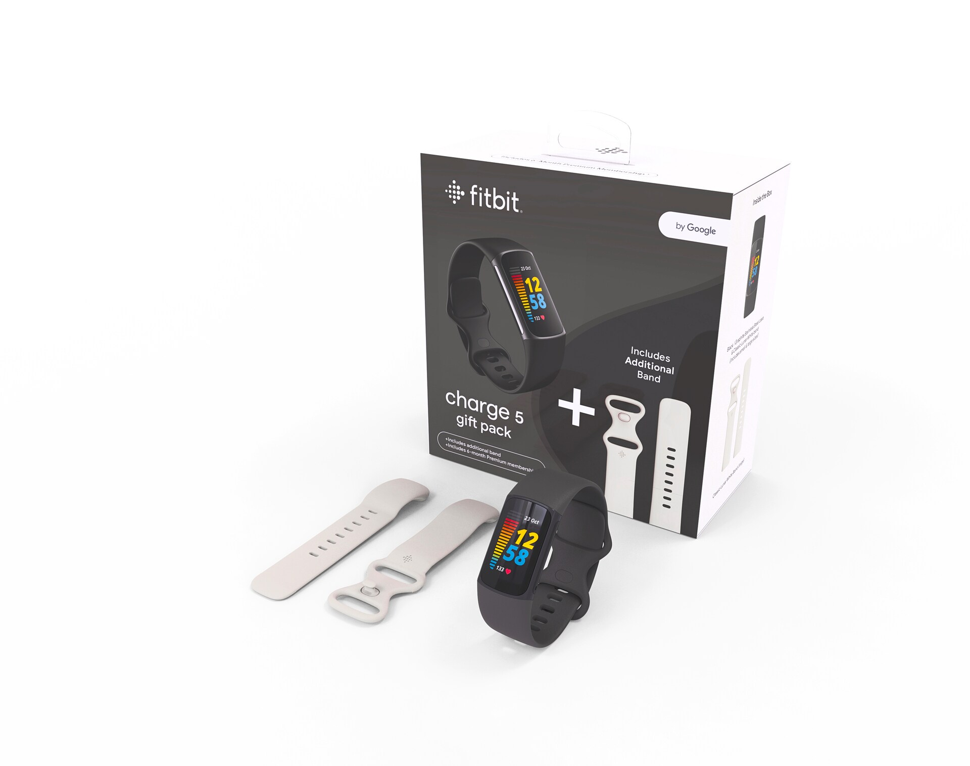 Fitbit Charge 5 Bundle Fitness-Tracker Schwarz