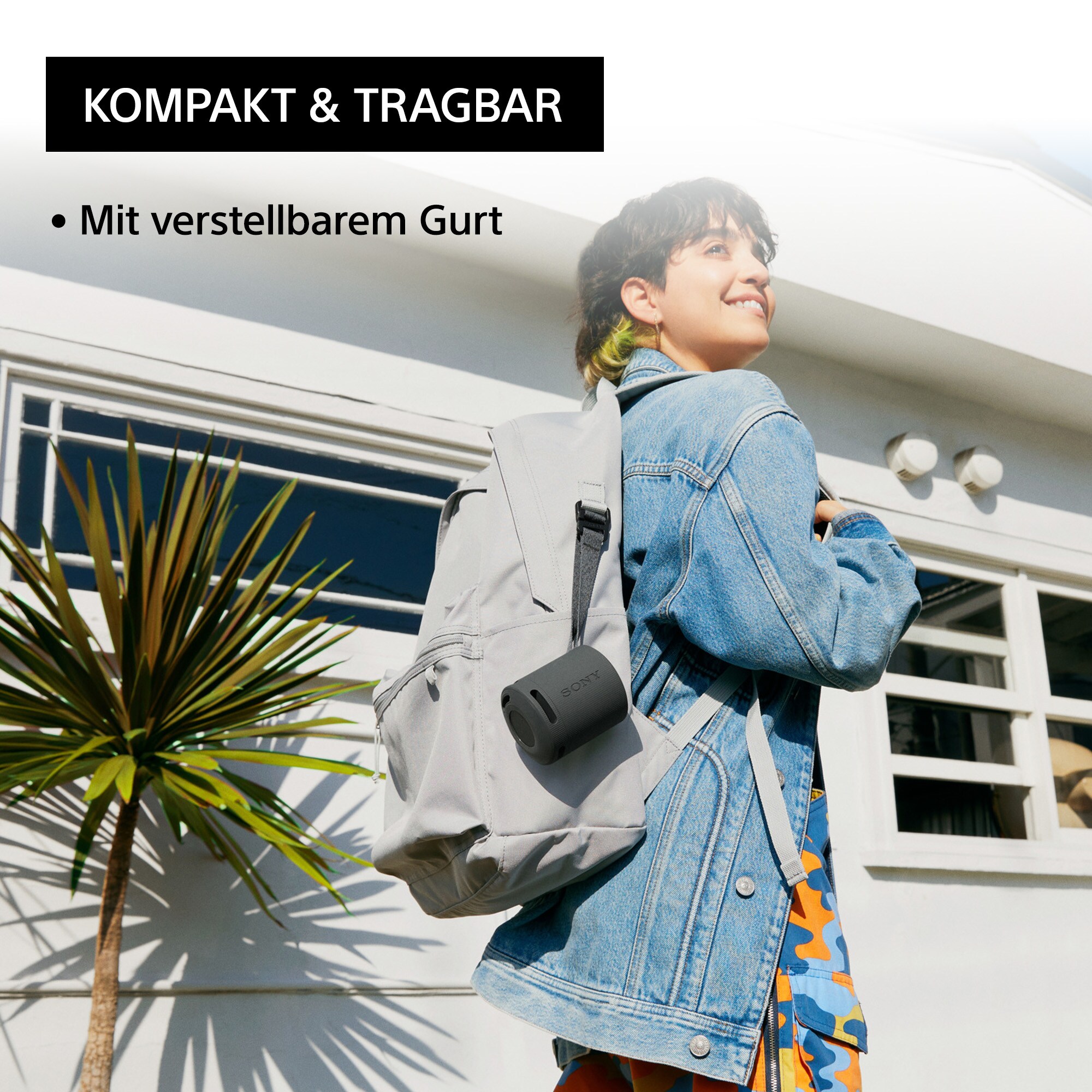 Sony SARS-XB100 - Tragbarer Bluetooth Lautsprecher - schwarz