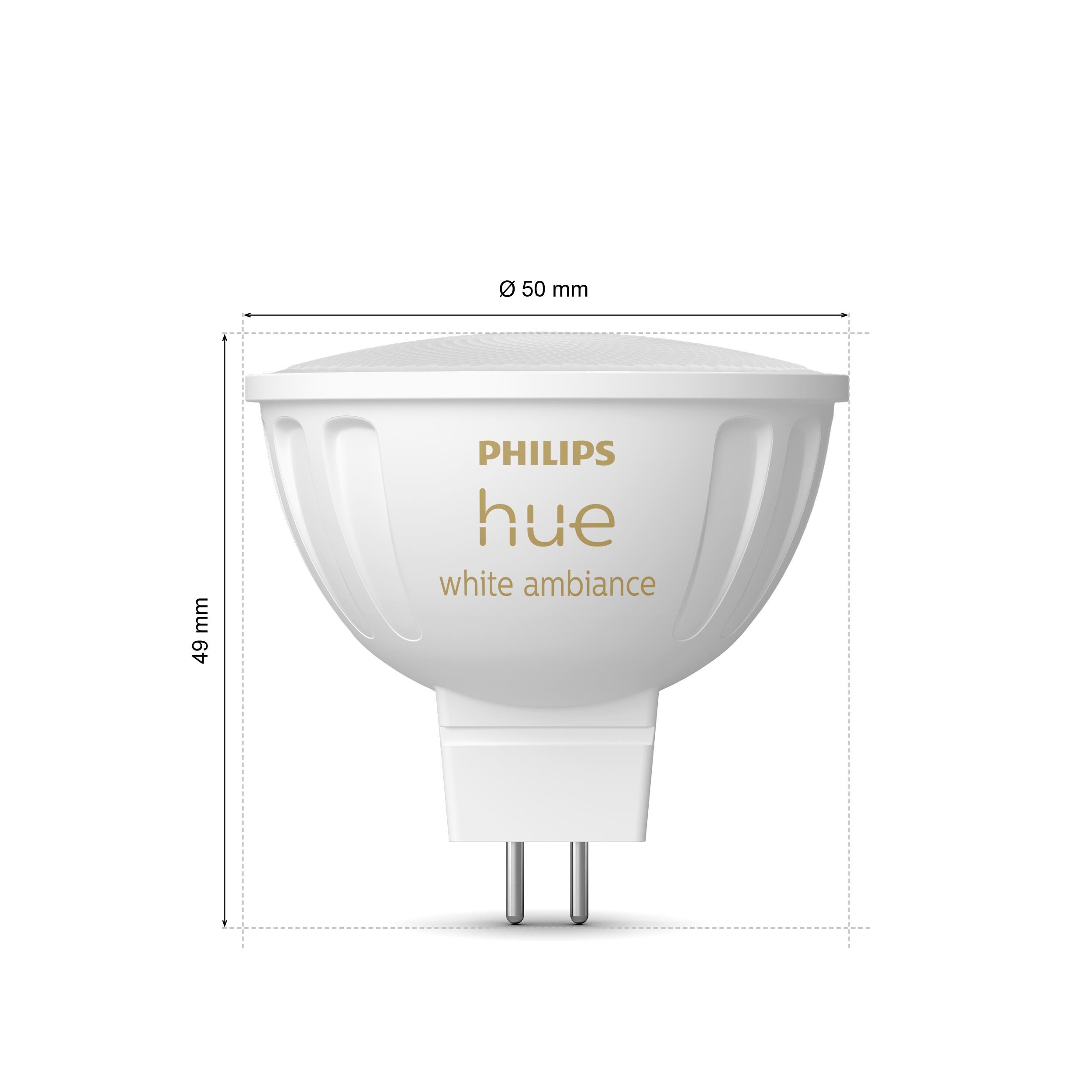 Philips Hue White Ambiance MR16 470lm, Einzelpack