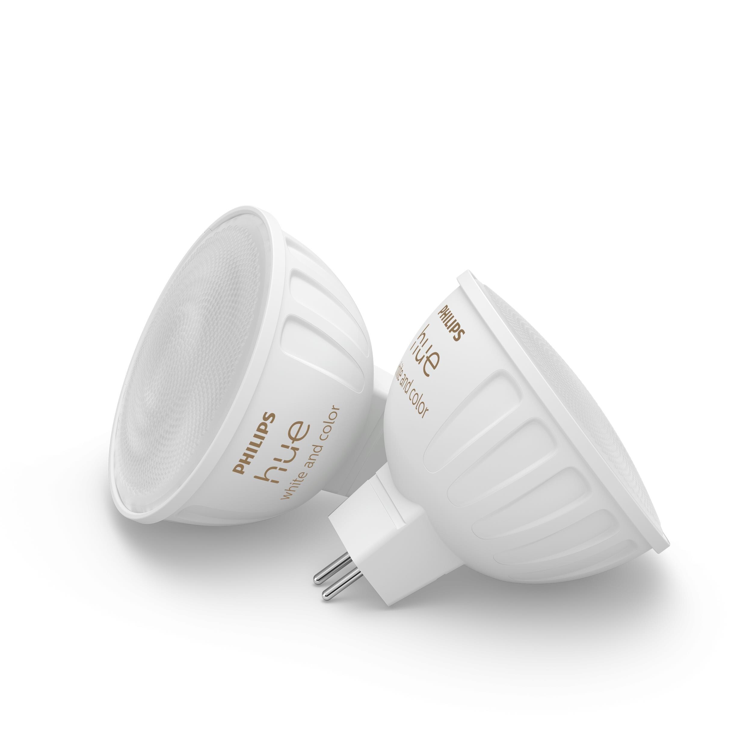 Philips Hue White &amp; Color Ambiance MR16 LED-Lampe 2x400lm, Doppelpack