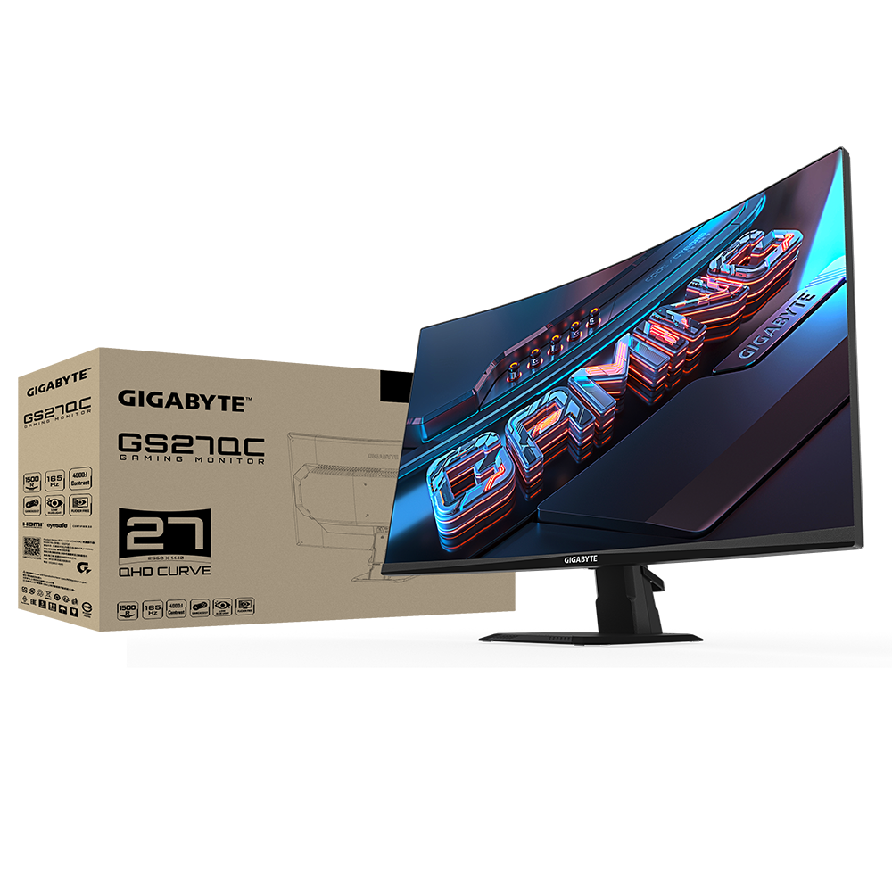 Gigabyte GS27QC 68,6cm (27") WQHD IPS Gaming Monitor Curved 16:9 HDMI/DP 170Hz