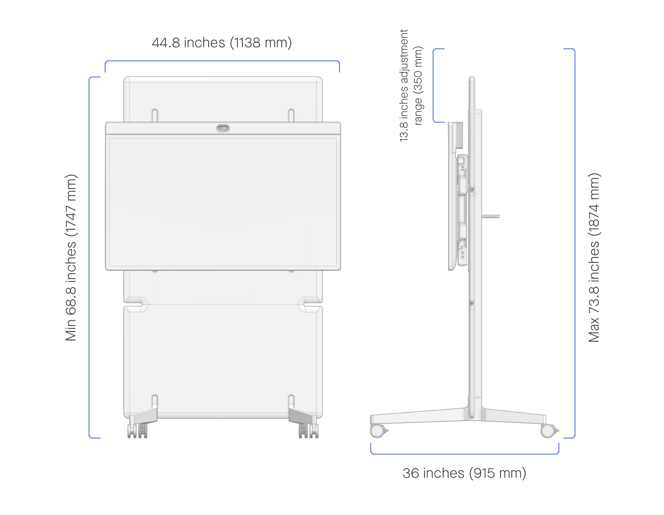 Neat Adaptive Stand (Rollständer) - Passend für Neat Board 50"