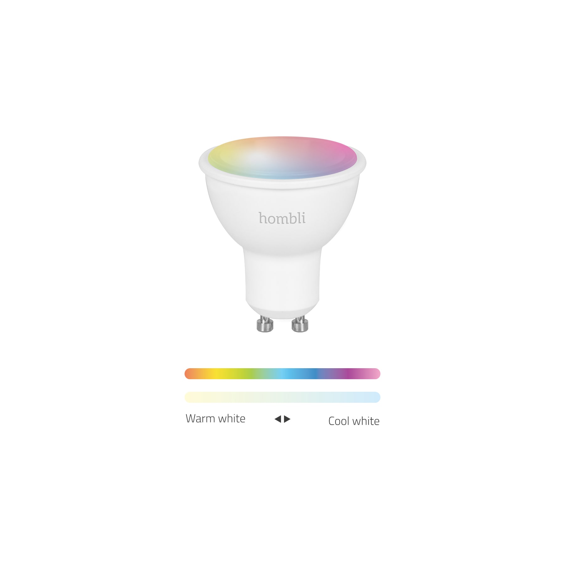 Hombli smarte Glühbirne GU10 5W RGB, 4er Pack