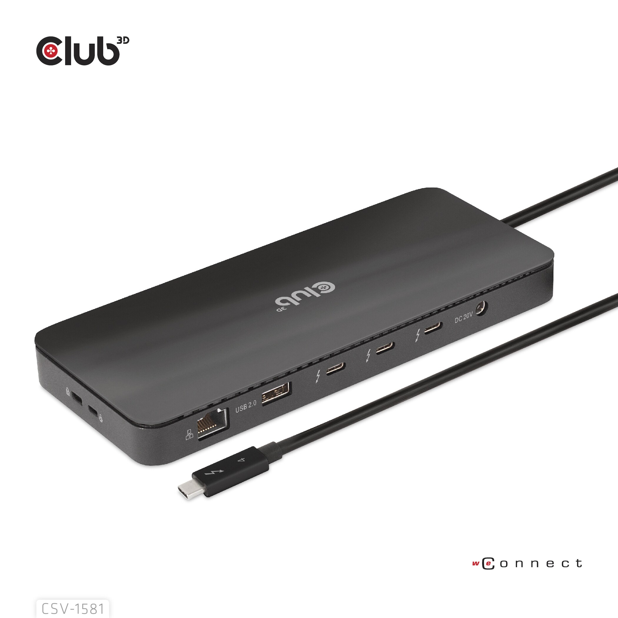 Club 3D Thunderbolt 4 Zertifizierte 11-in-1-Docking-Station