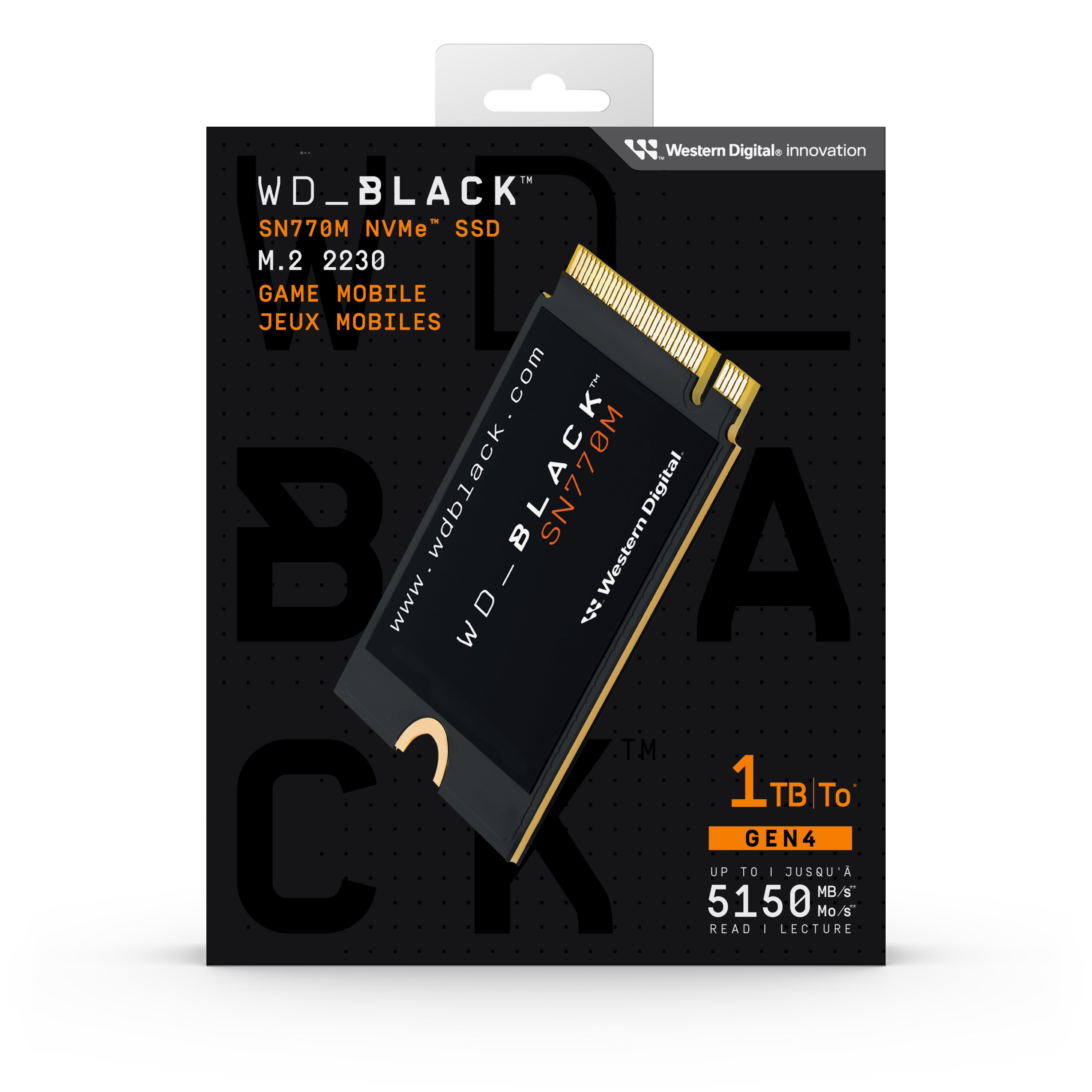 WD_BLACK SN770M NVMe SSD 1 TB M.2 2230 PCIe 4.0