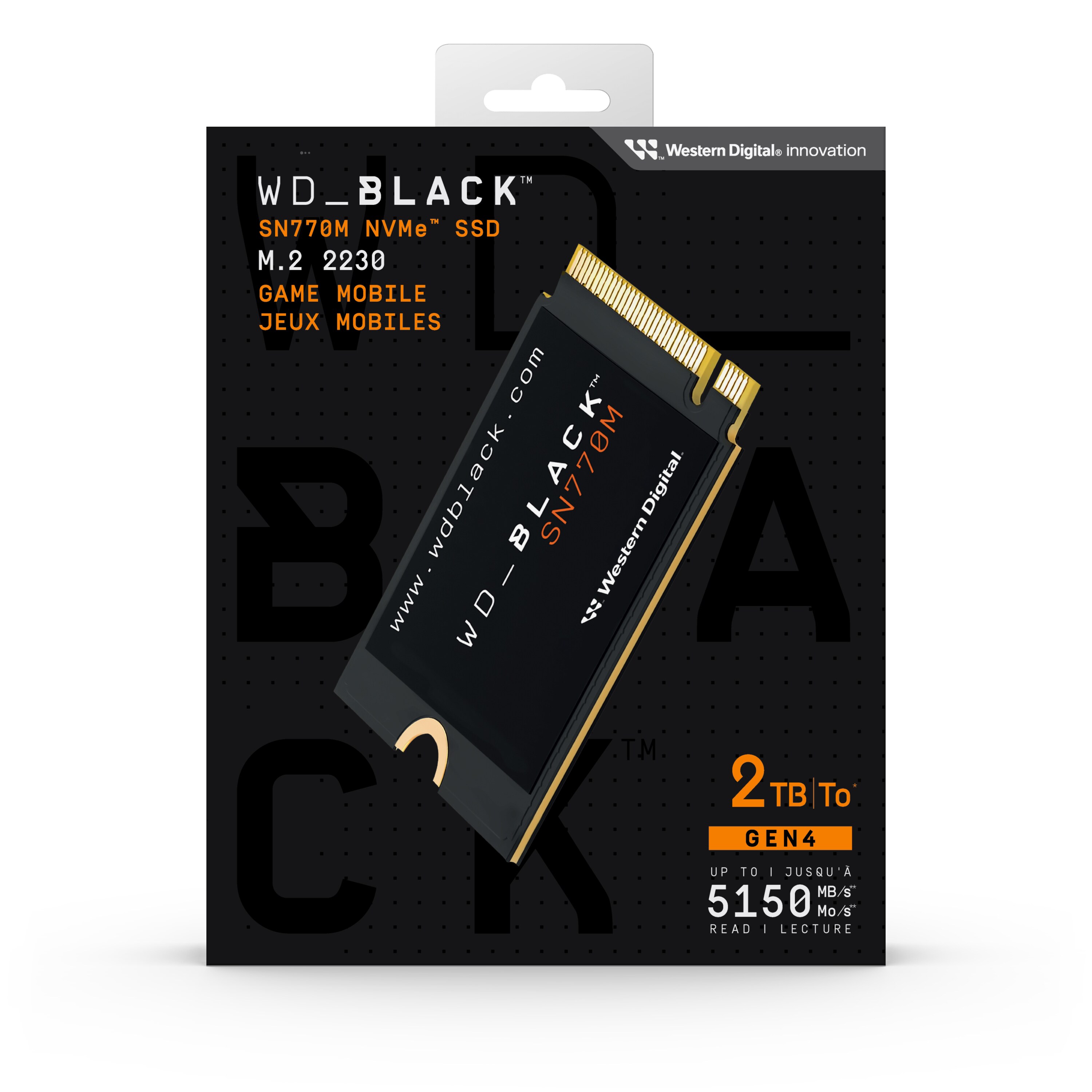 WD_BLACK SN770M NVMe SSD 2 TB M.2 2230 PCIe 4.0