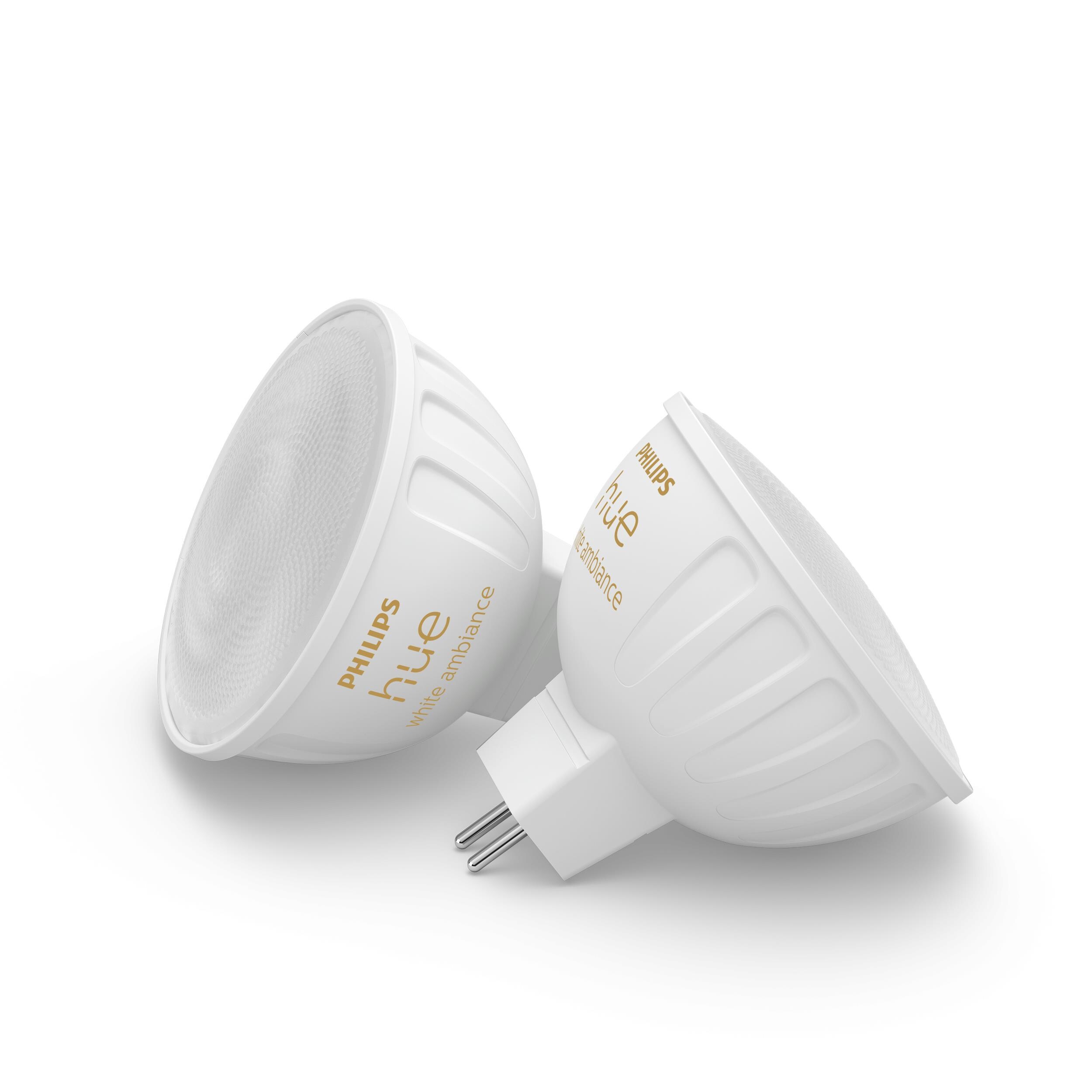 Philips Hue White Ambiance MR16 LED-Lampe 2x400lm, Doppelpack