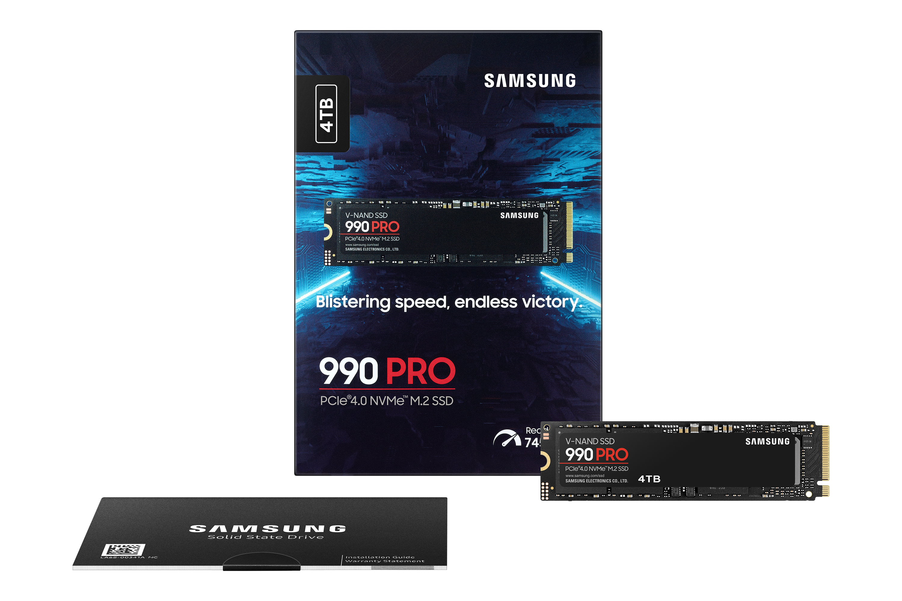 Samsung 990 PRO NVMe SSD 4 TB M.2 PCIe 4.0 3D-NAND TLC