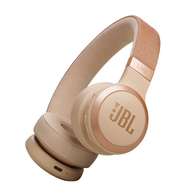 JBL LIVE 670 NC Wireless Bluetooth On-Ear Kopfhörer sandstone