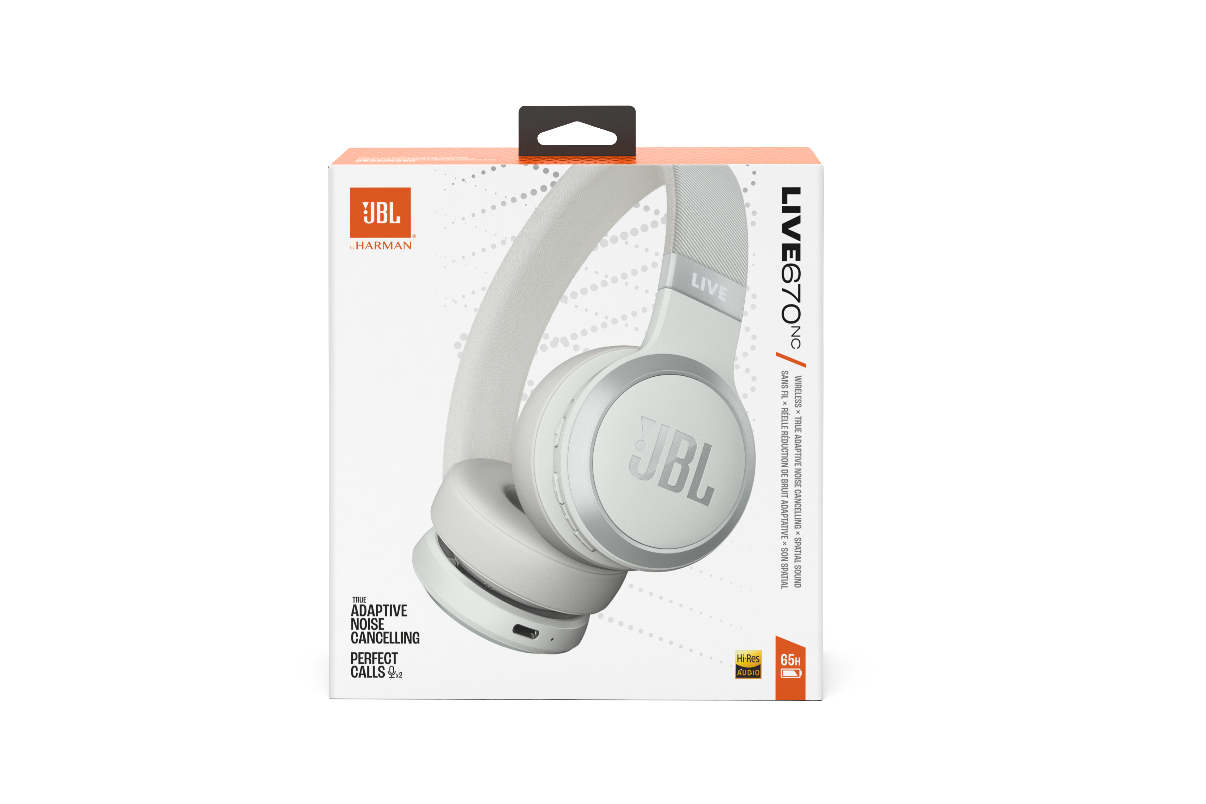 JBL LIVE 670 NC Wireless Bluetooth On-Ear Kopfhörer weiß