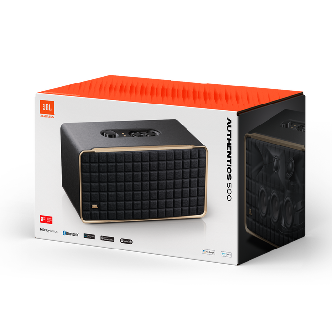 JBL Authentics 500 Smart Home Lautsprecher mit Sprachassistent schwarz