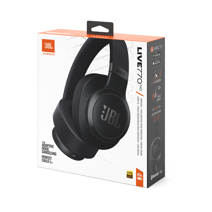 JBL LIVE 770 NC Wireless Bluetooth Over-Ear Kopfhörer schwarz