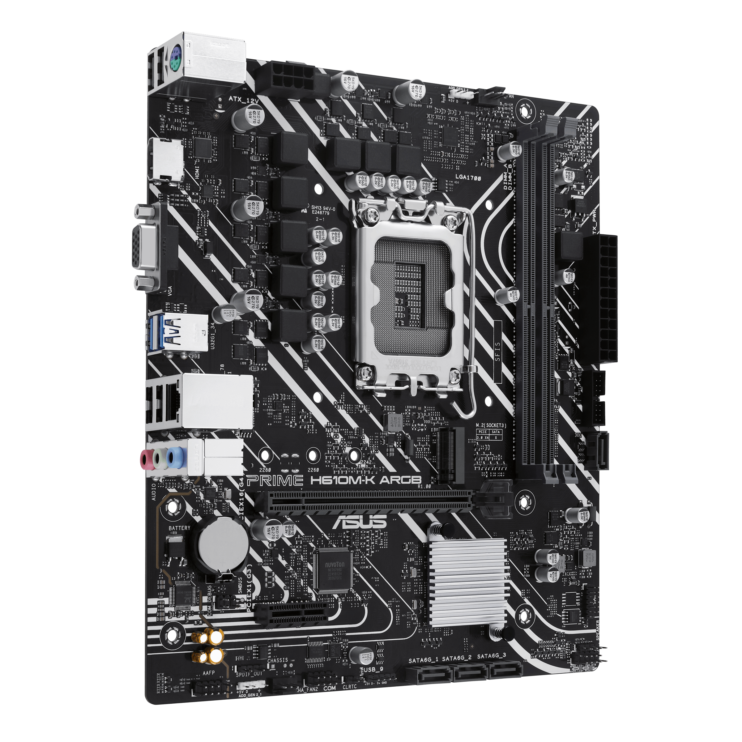 ASUS PRIME H610M-K ARGB mATX Mainboard Sockel 1700 HDMI/VGA