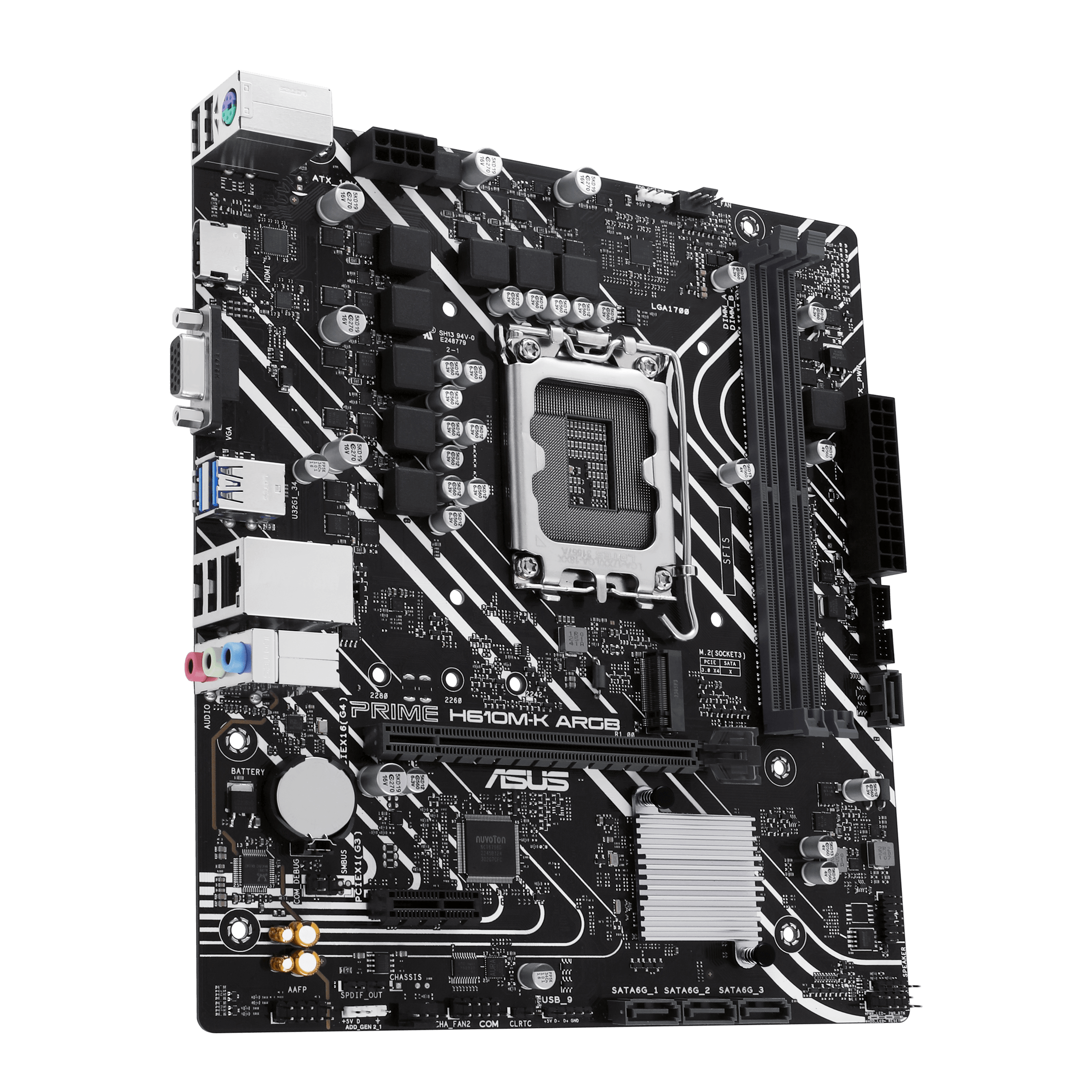 ASUS PRIME H610M-K ARGB mATX Mainboard Sockel 1700 HDMI/VGA