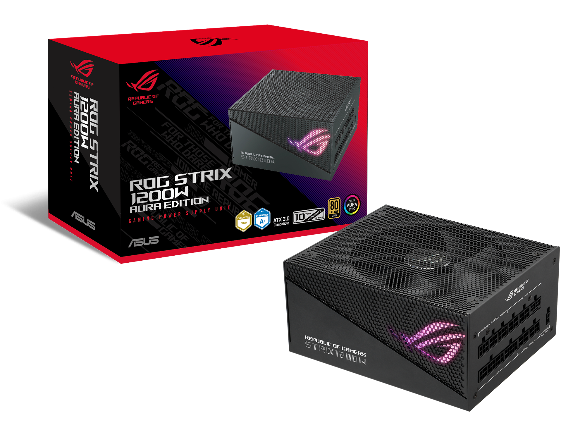 ASUS ROG Strix 1200W AURA Edition Gaming Netzteil 80+ Gold Modular 135 mm Lüfter