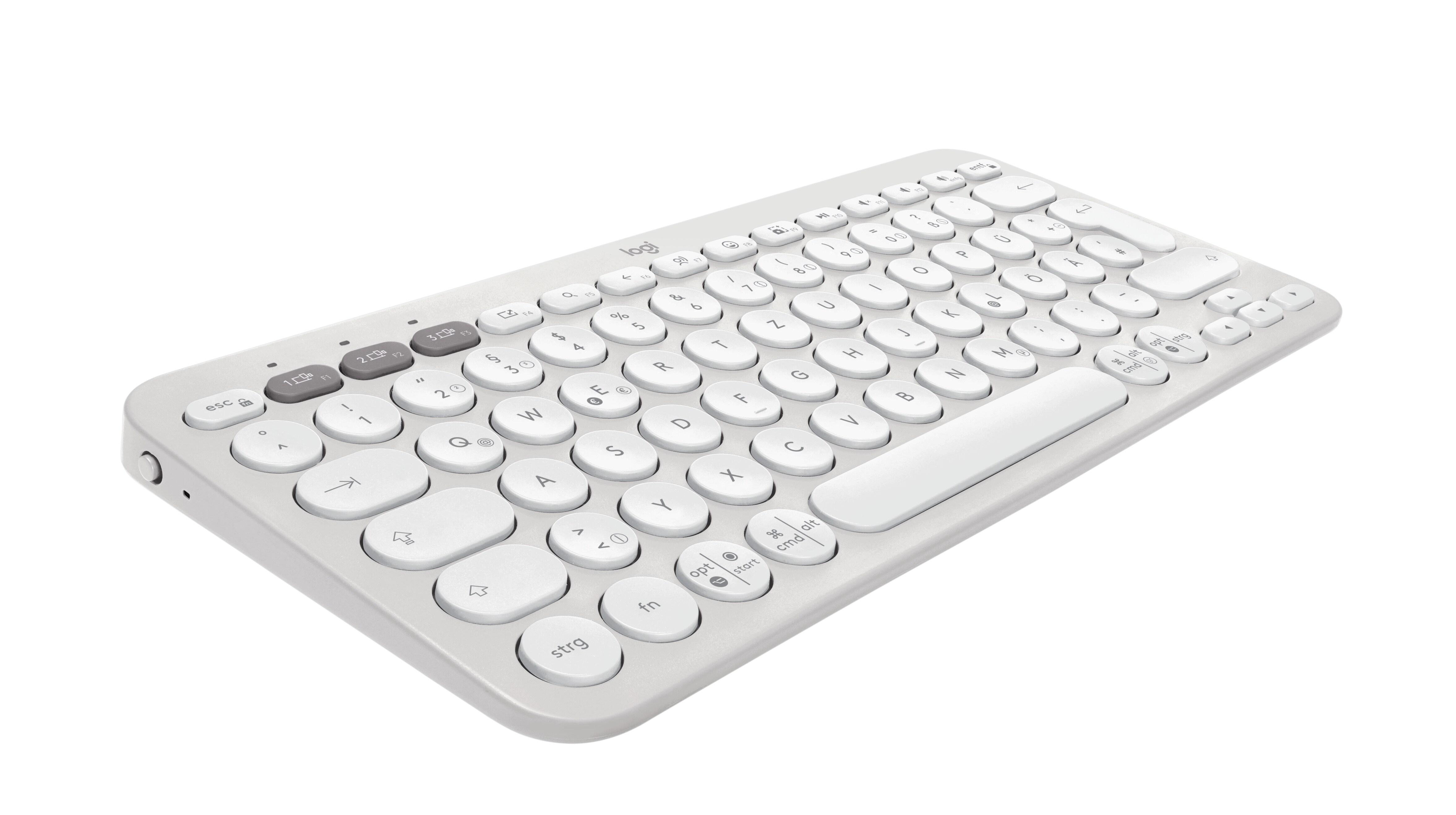 Logitech Pebble Keys 2 K380S Weiß - Minimalistische kabellose Tastatur