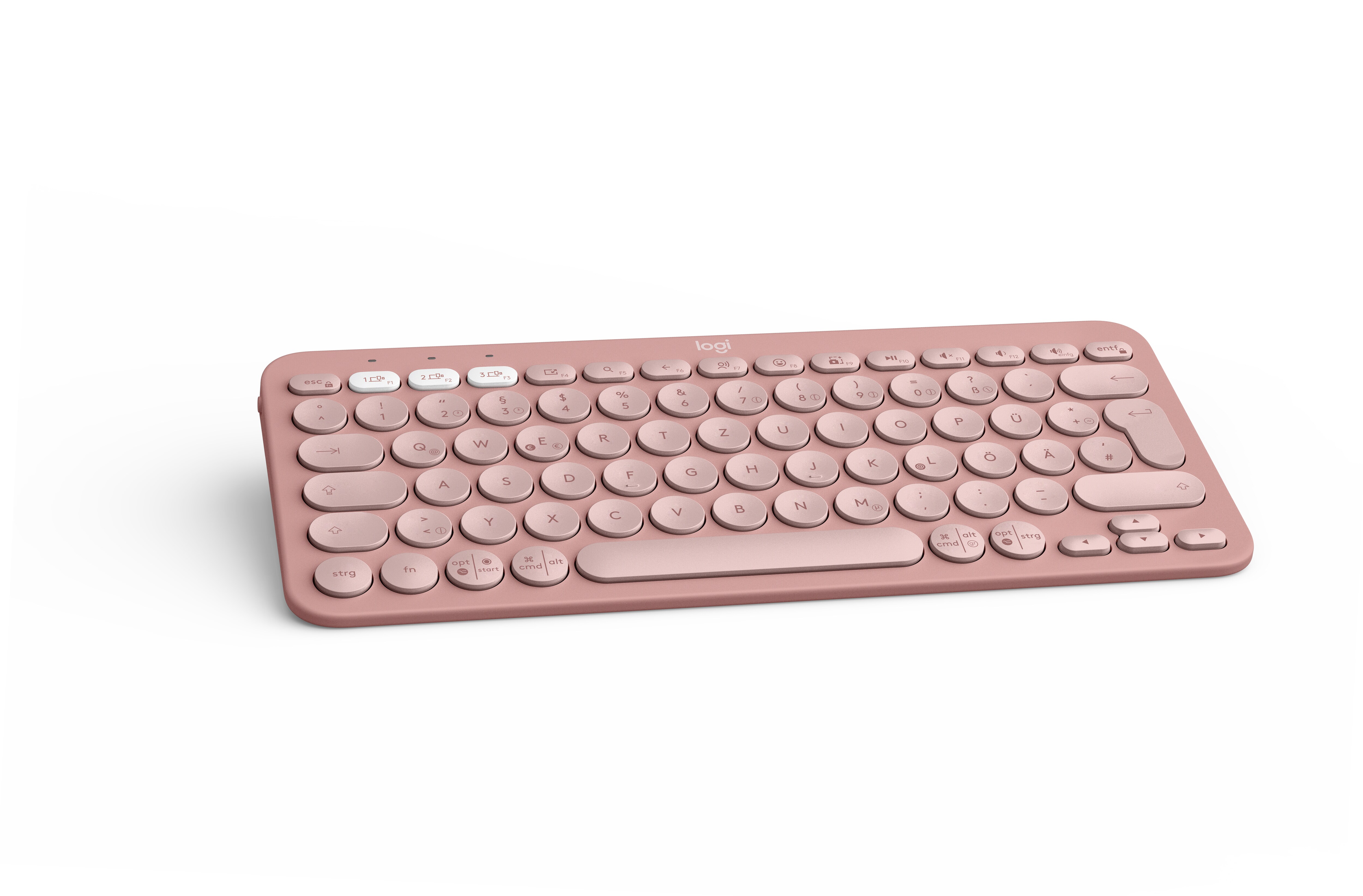 Logitech Pebble Keys 2 K380S Rosa - Minimalistische kabellose Tastatur