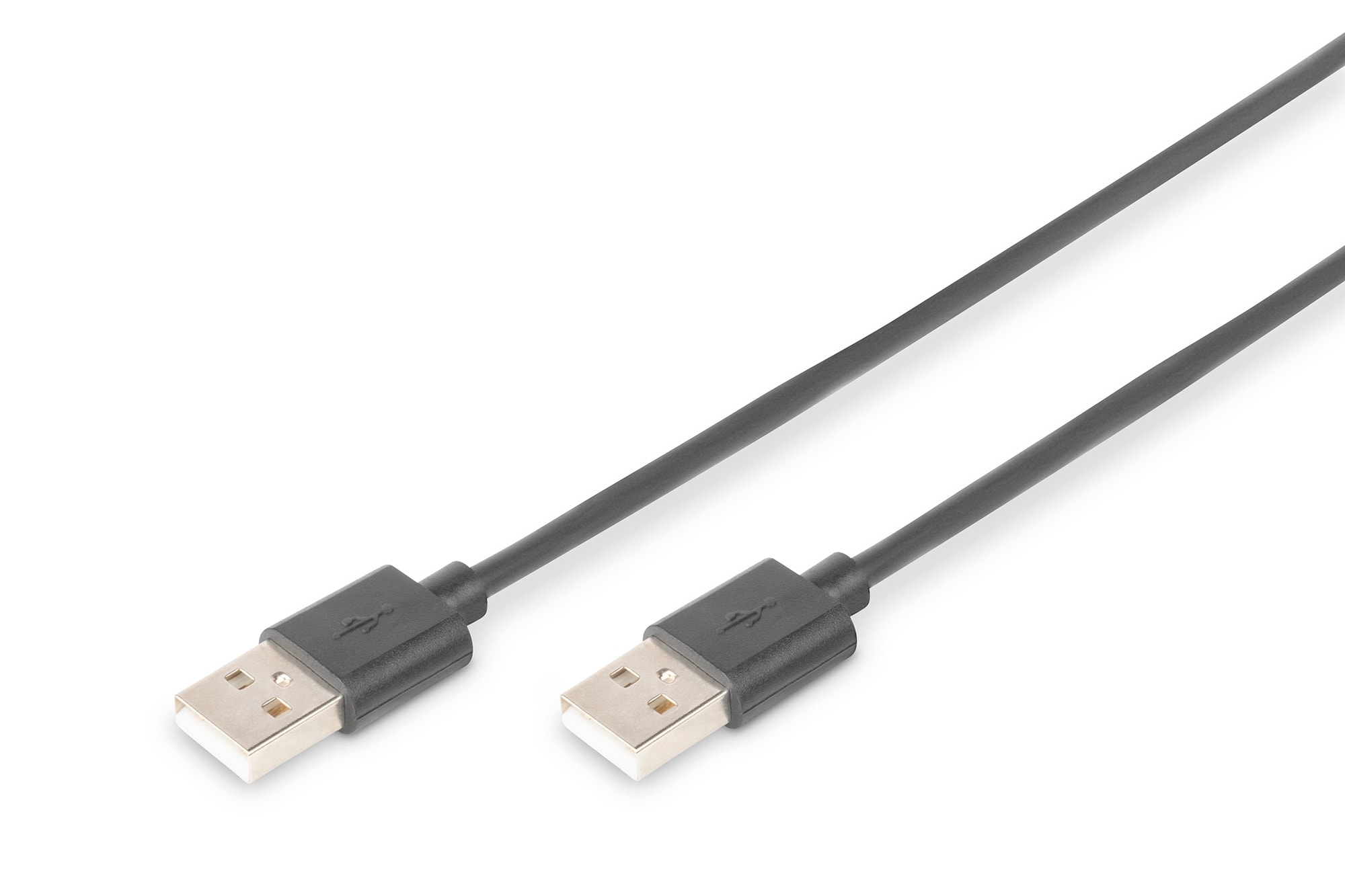 DIGITUS USB 2.0 Anschlusskabel, Typ A St/St 1.8m schwarz