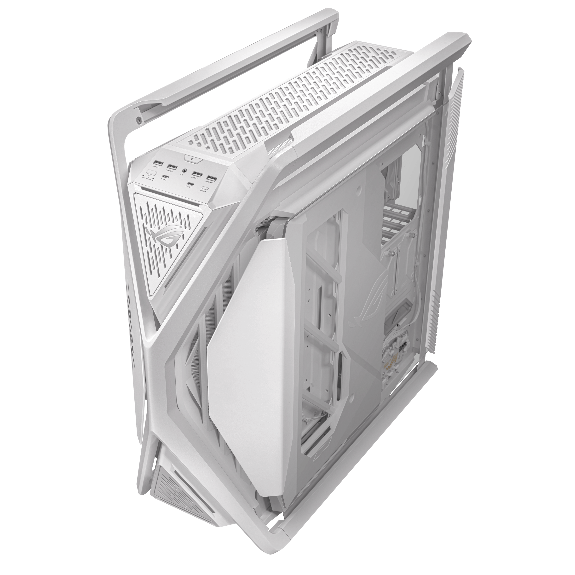 ASUS ROG HYPERION White GR701 RGB E-ATX Big-Tower Gaming Gehäuse mit Glasfenster