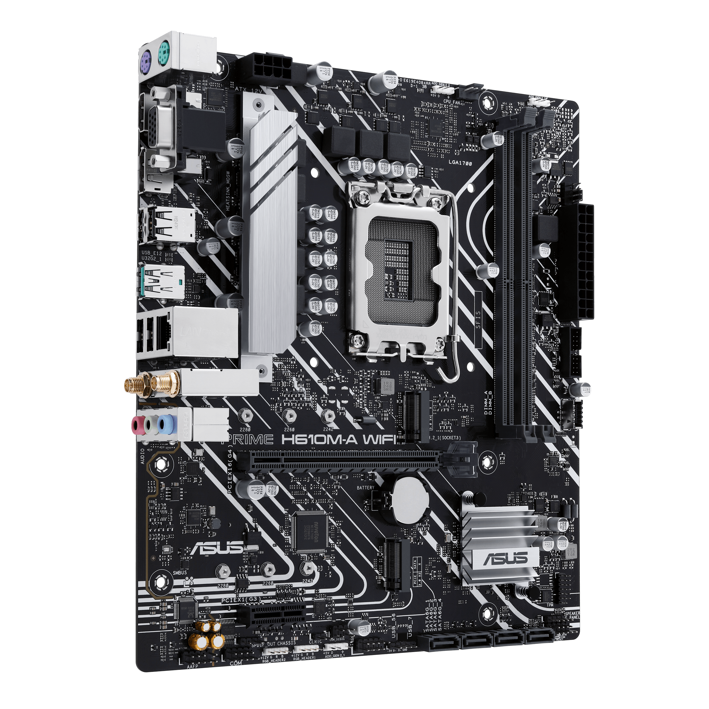 ASUS PRIME H610M-A WIFI mATX Mainboard Sockel 1700 HDMI/DP/VGA/WLAN/BT