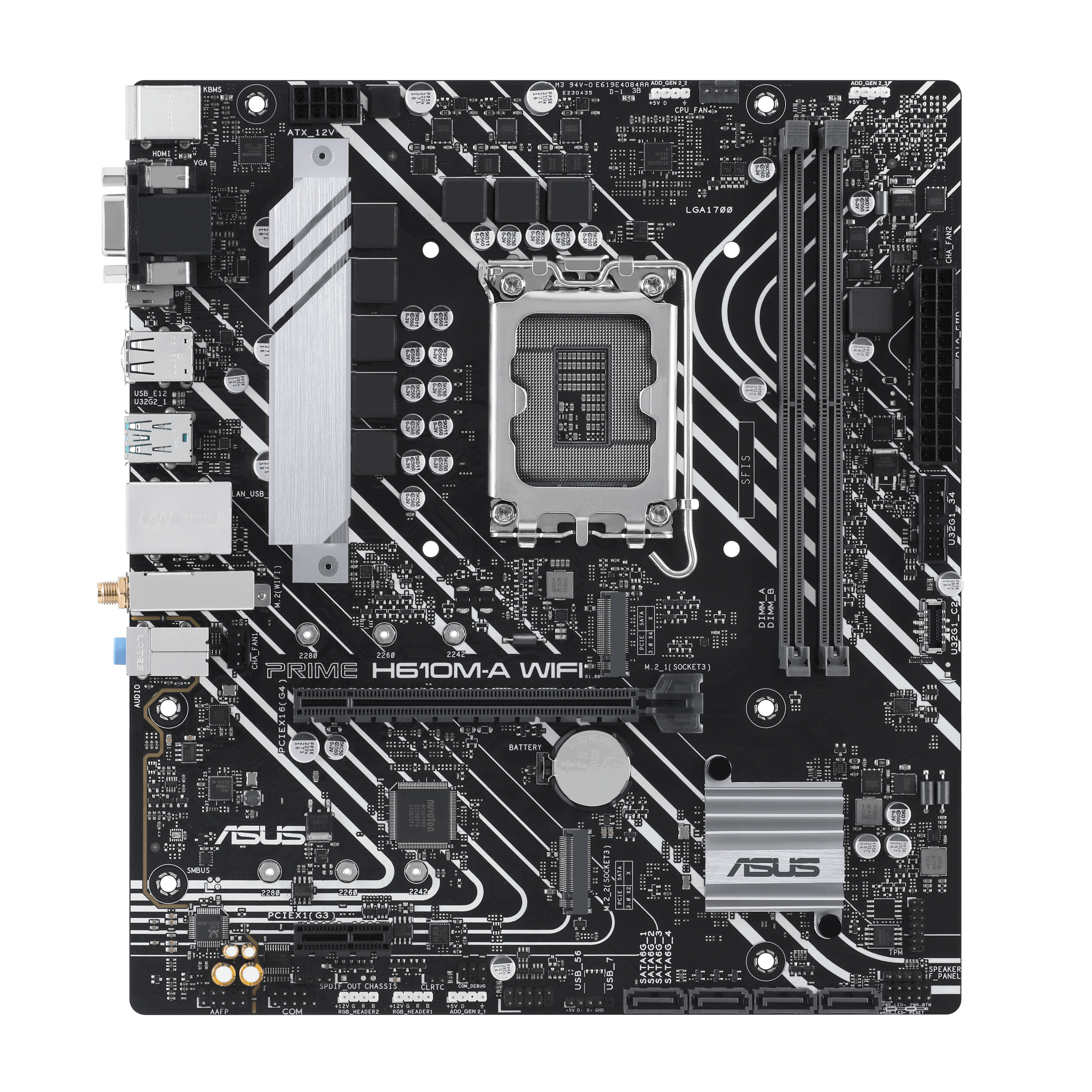 ASUS PRIME H610M-A WIFI mATX Mainboard Sockel 1700 HDMI/DP/VGA/WLAN/BT