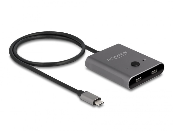 Delock USB 10 Gbps USB Type-C™ Switch 2 auf 1 bidirektional 8K ++