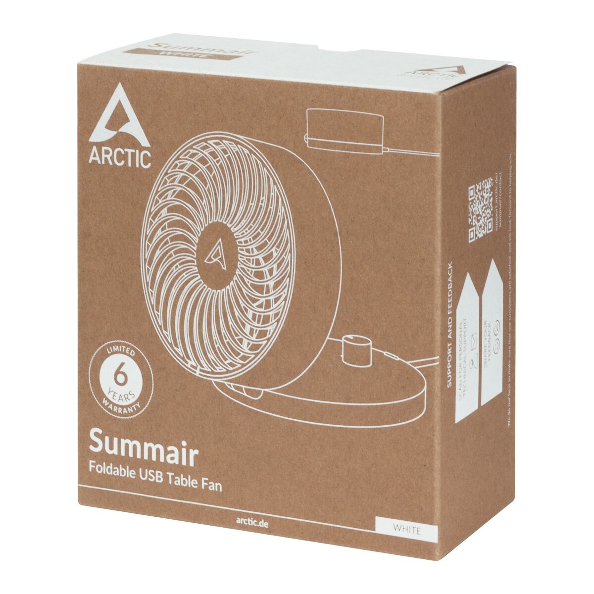 Arctic Summair Tischventilator weiß