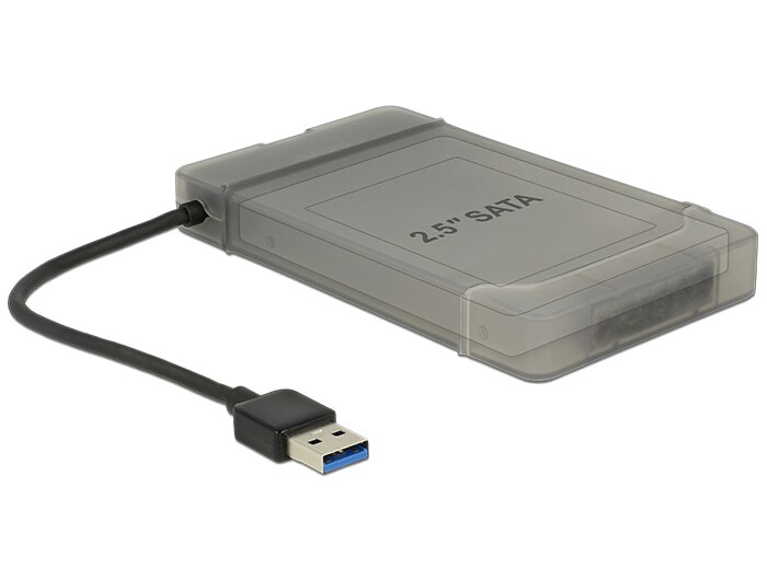 Delock Konverter USB 3.0 Typ-A Stecker &gt; 22 Pin SATA 6 Gb/s mit 2.5″ Schutzhülle