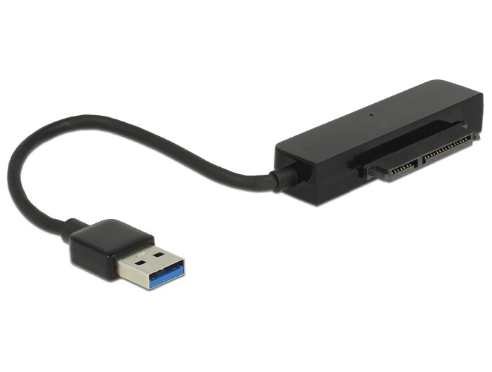 Delock Konverter USB 3.0 Typ-A Stecker &gt; 22 Pin SATA 6 Gb/s mit 2.5″ Schutzhülle