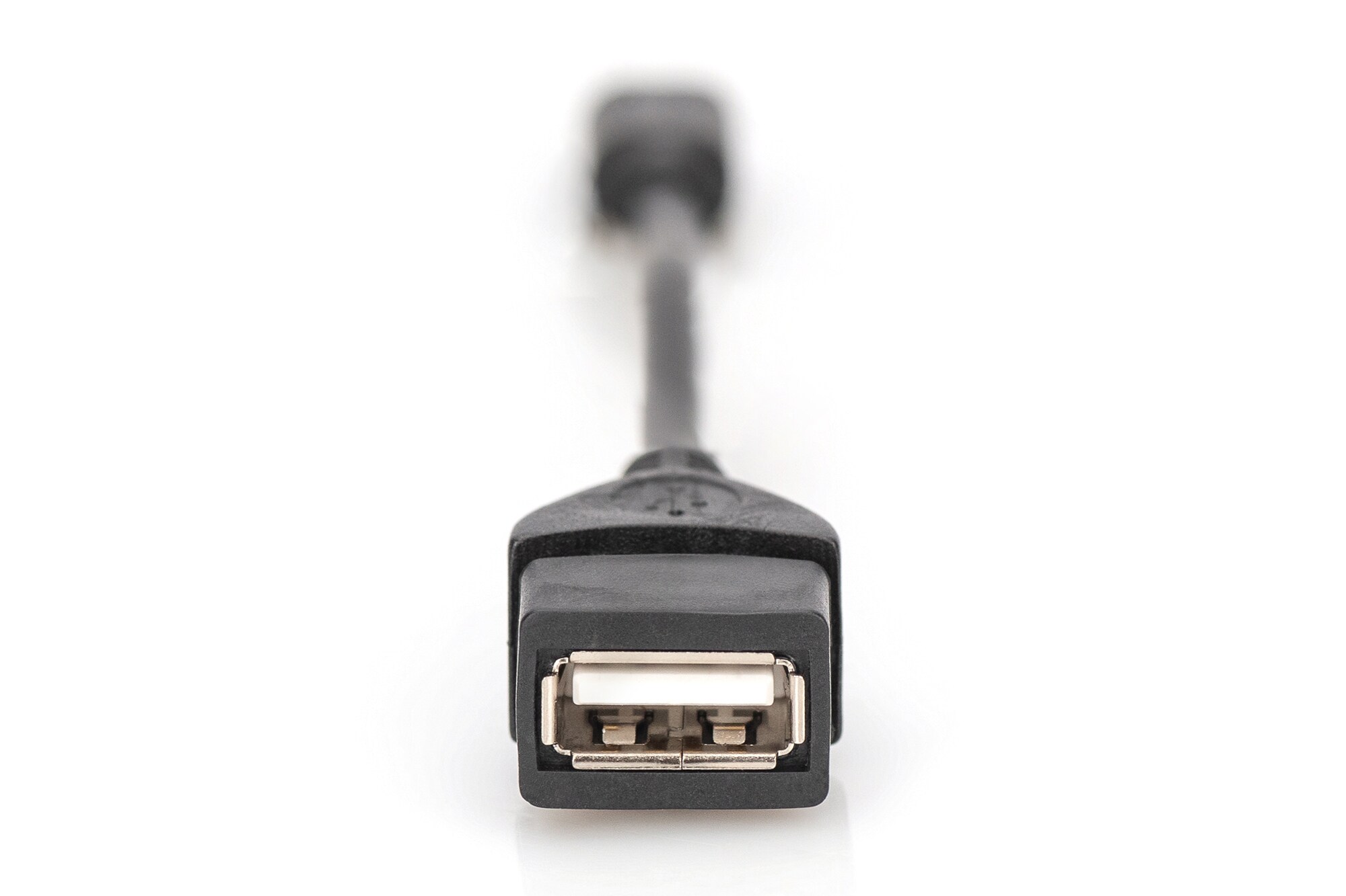 DIGITUS USB 2.0 Adapterkabel, OTG, Typ mini B - A St/Bu, 0,2m schwarz