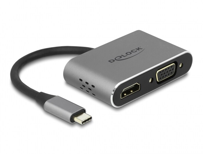 Delock USB Type-C™ Adapter zu HDMI und VGA mit USB 3.2 Port und PD