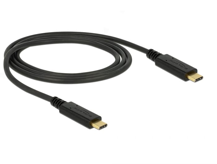 Delock USB 3.1 Gen 2 (10 Gbps) Kabel Type-C zu Type-C 1 m PD 3 A E-Marker