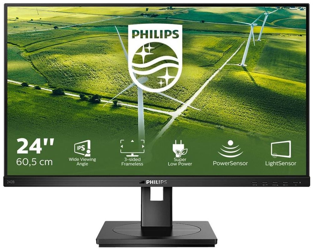 Philips 242B1G/00 schwarz 61.0 cm (24") Full HD Monitor