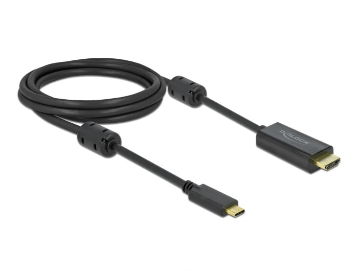 Delock Aktives USB Type-C™ zu HDMI Kabel (DP Alt Mode) 4K 60 Hz 2 m