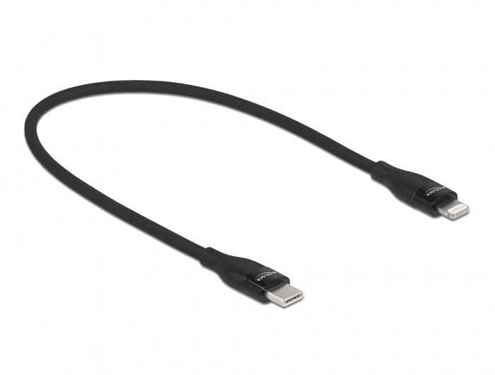 Delock Daten- und Ladekabel USB Type-C zu Lightning für iPhone, iPad 0,5 m