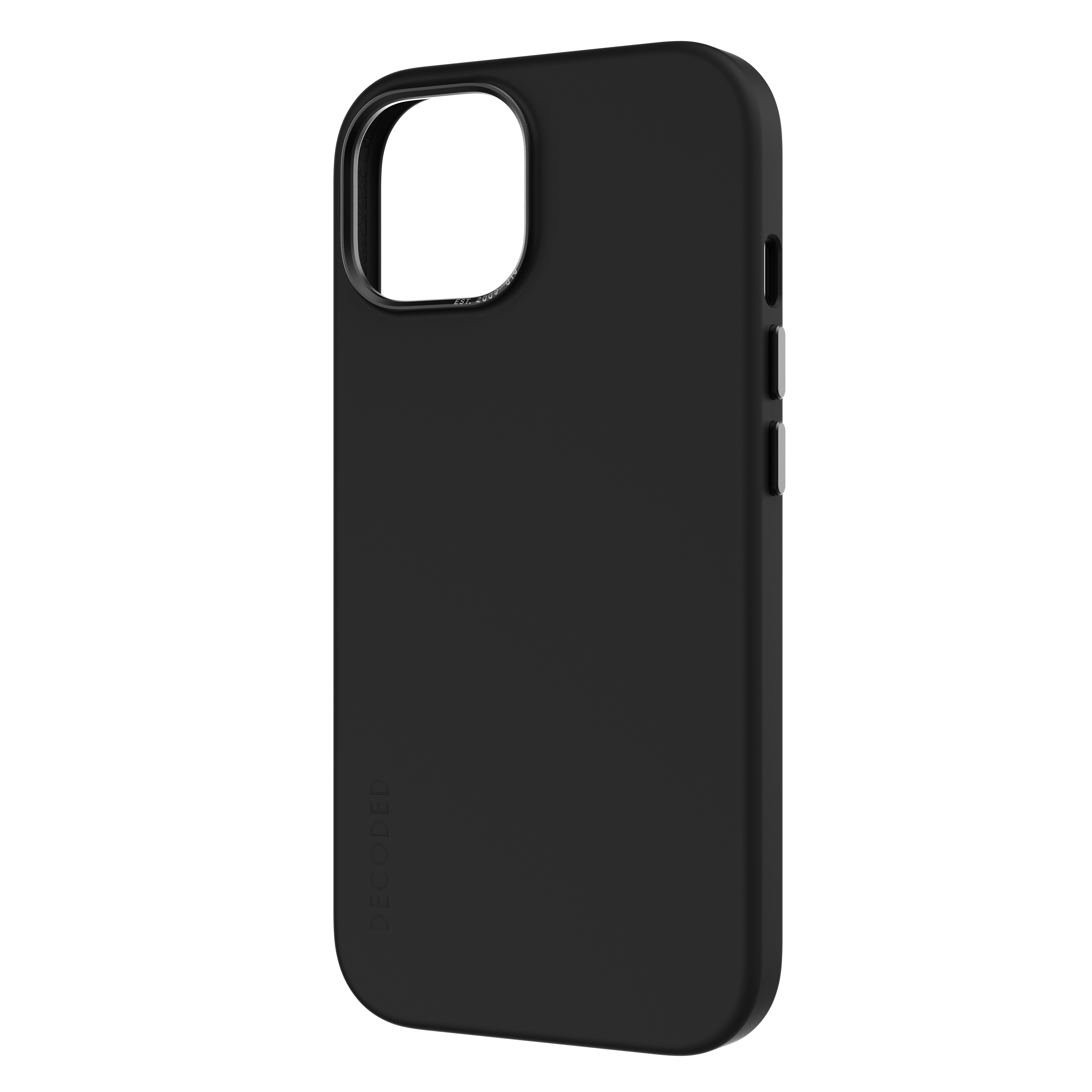 Decoded AntiMicrobial Silicone Backcover iPhone 15 Graphene