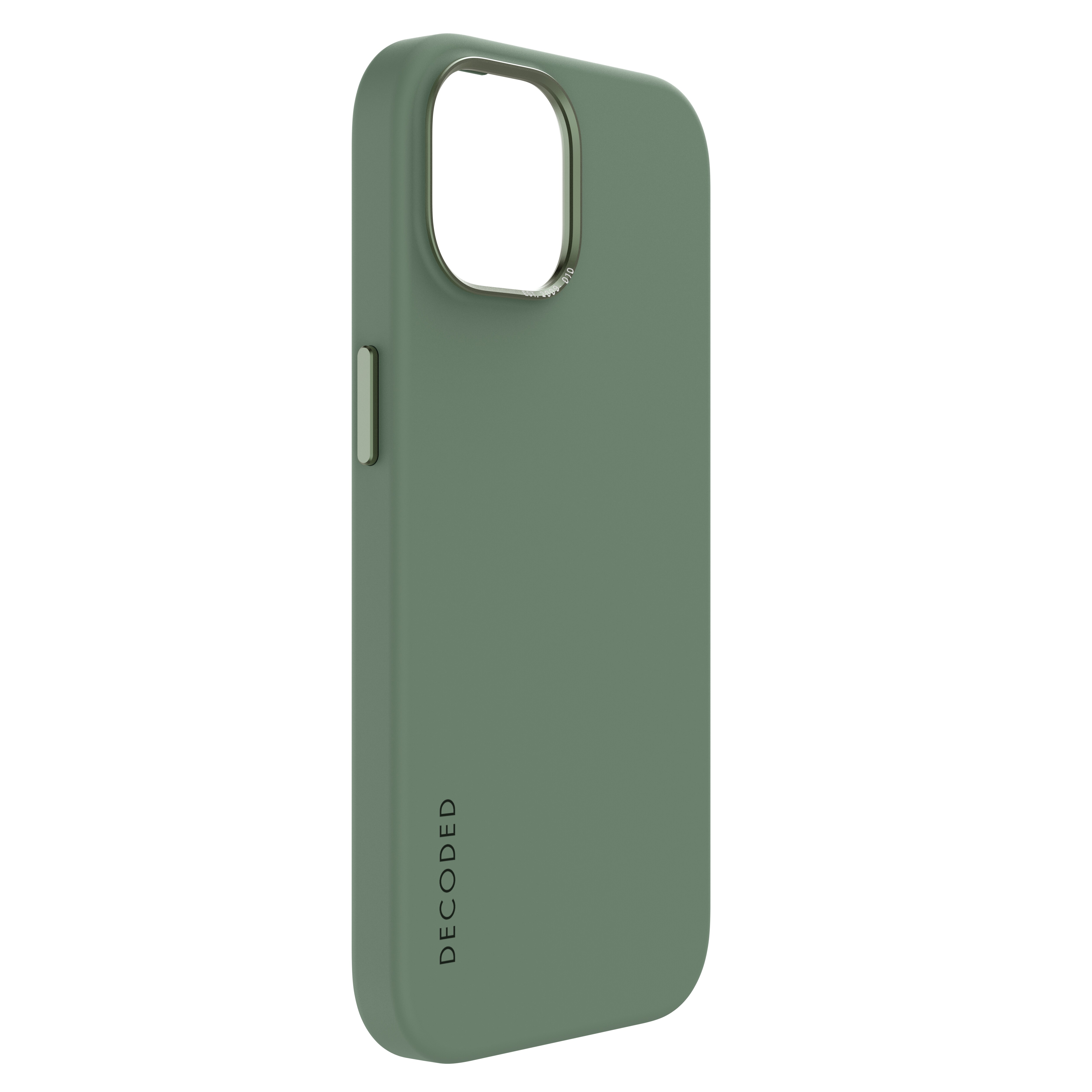 Decoded AntiMicrobial Silicone Backcover iPhone 15 Sage Leaf