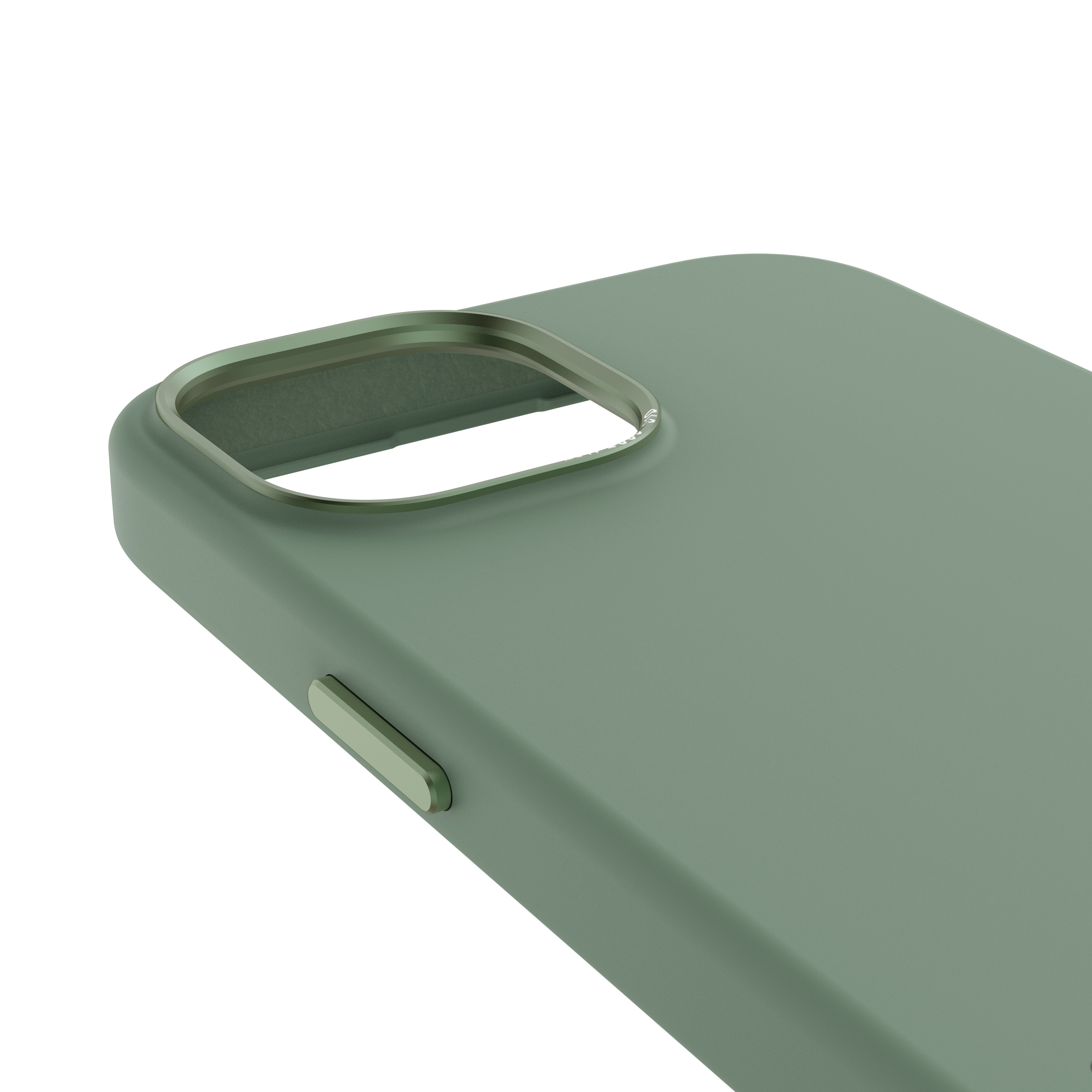 Decoded AntiMicrobial Silicone Backcover iPhone 15 Sage Leaf