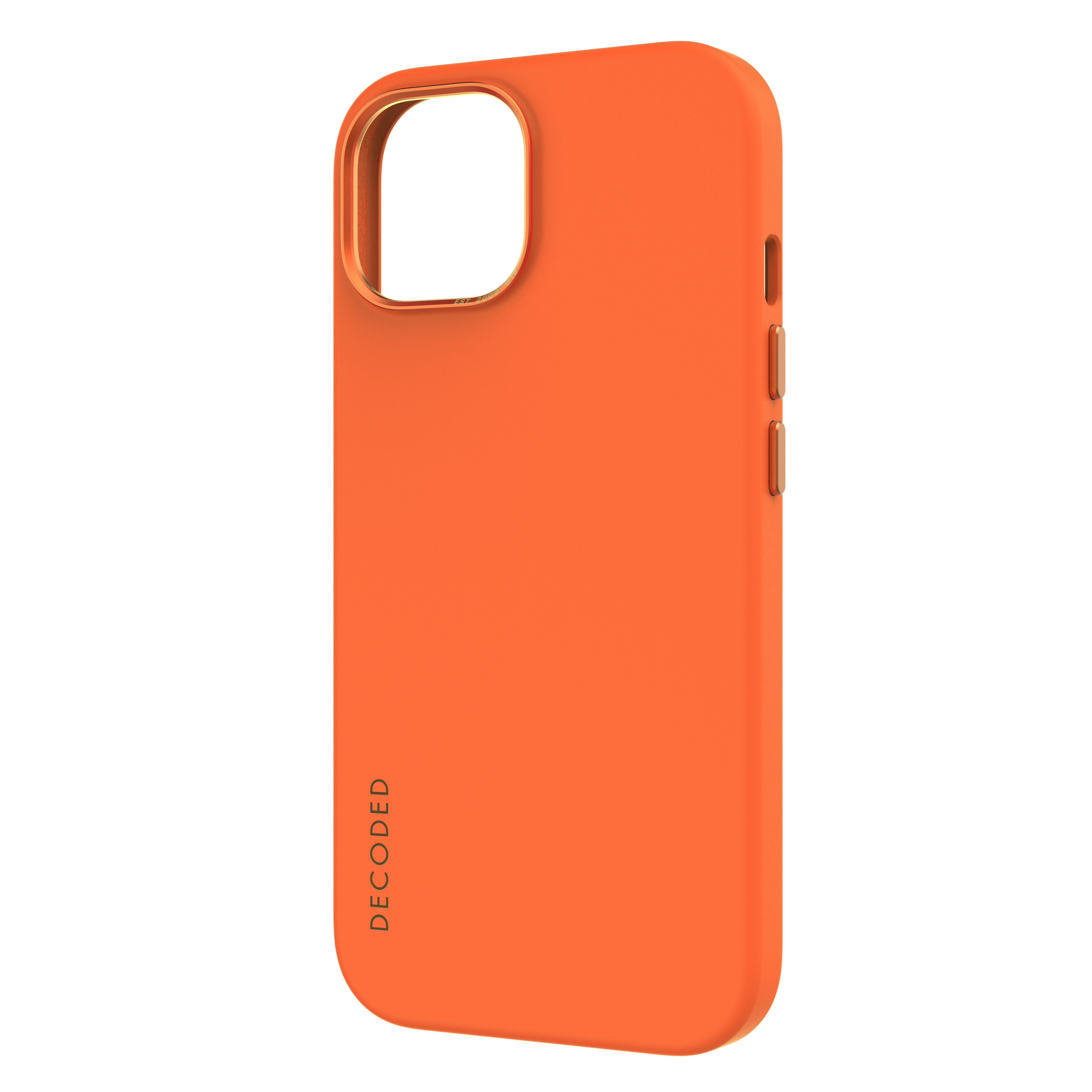 Decoded AntiMicrobial Silicone Backcover iPhone 15 Apricot