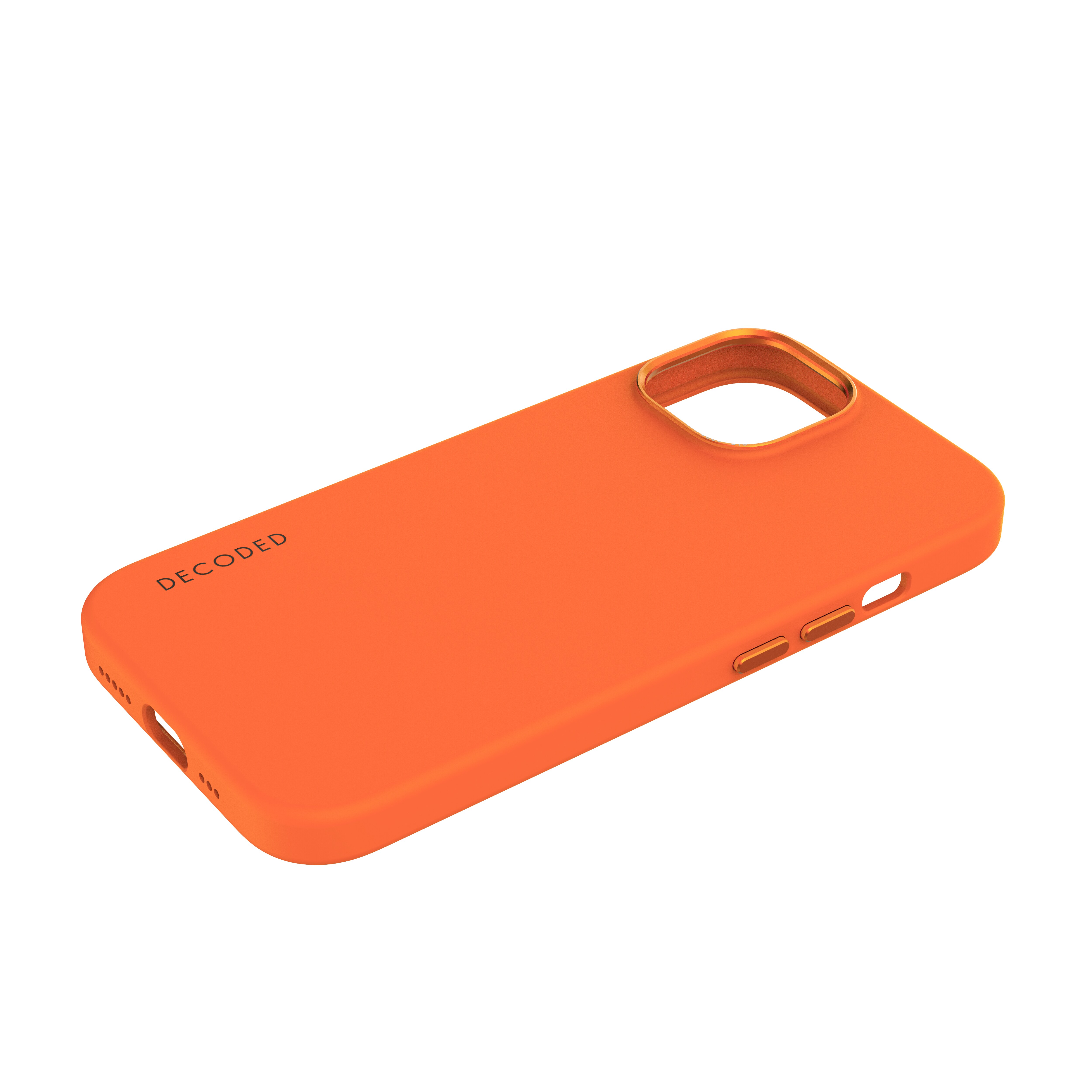 Decoded AntiMicrobial Silicone Backcover iPhone 15 Apricot