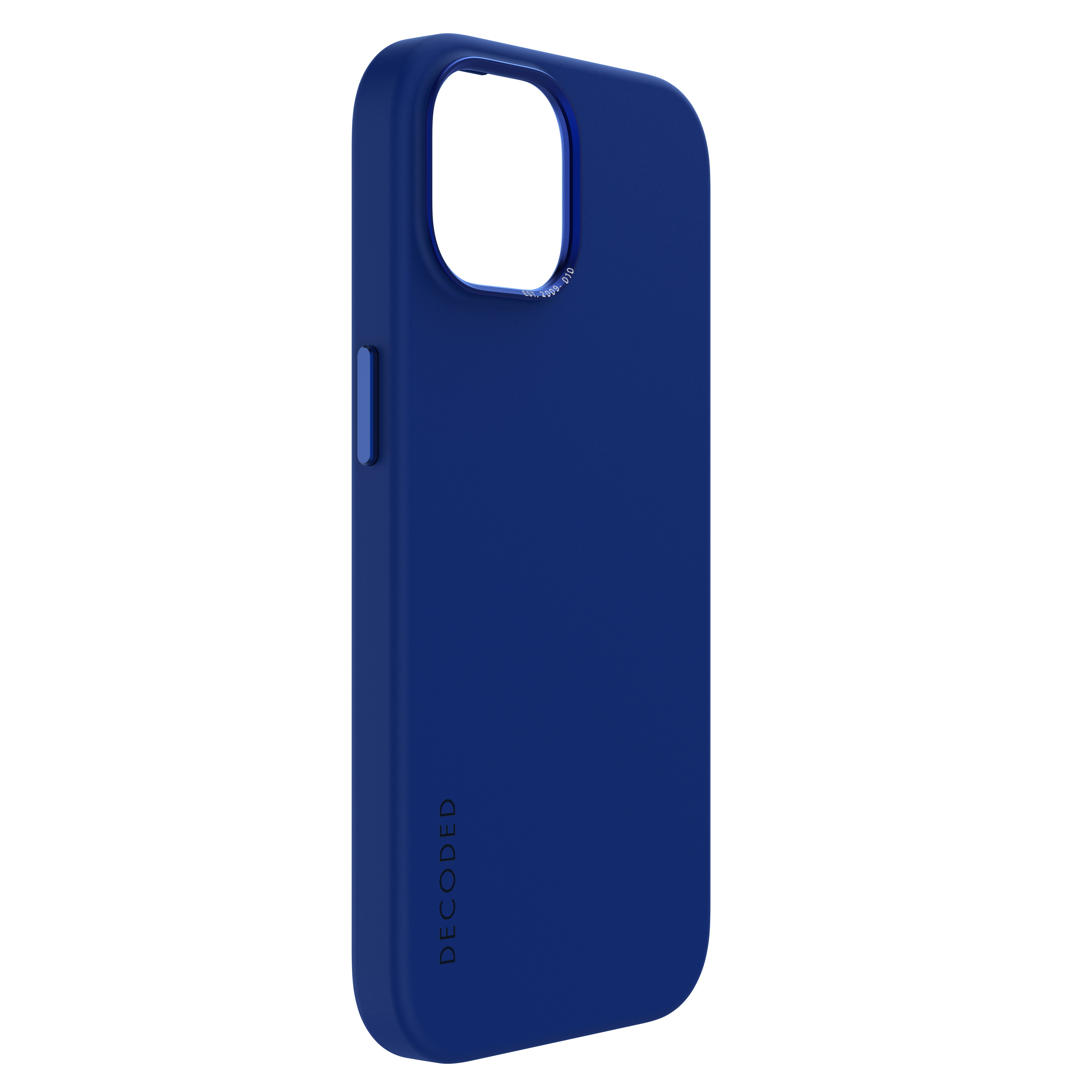 Decoded AntiMicrobial Silicone Backcover iPhone 15 Galactiv Blue