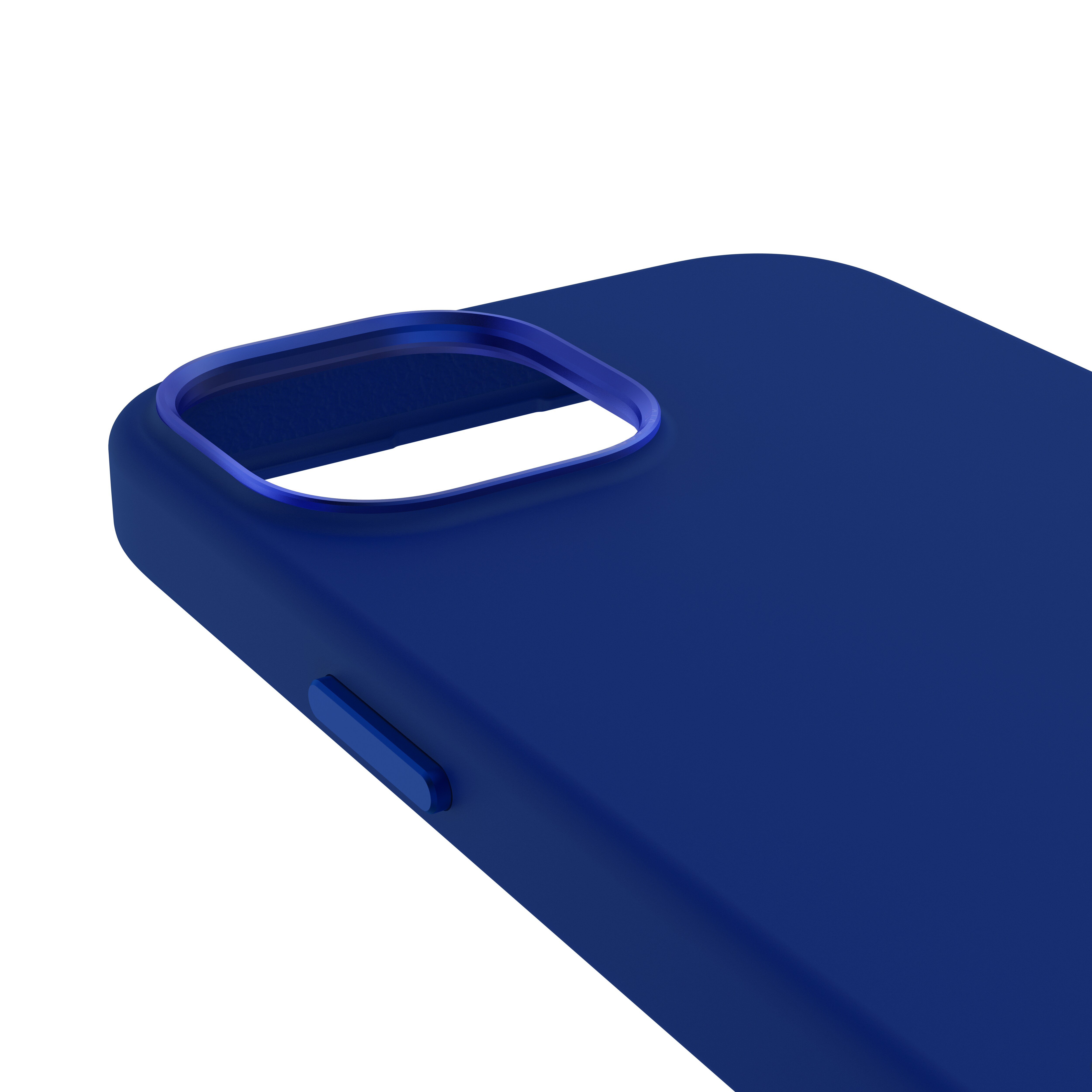 Decoded AntiMicrobial Silicone Backcover iPhone 15 Galactiv Blue