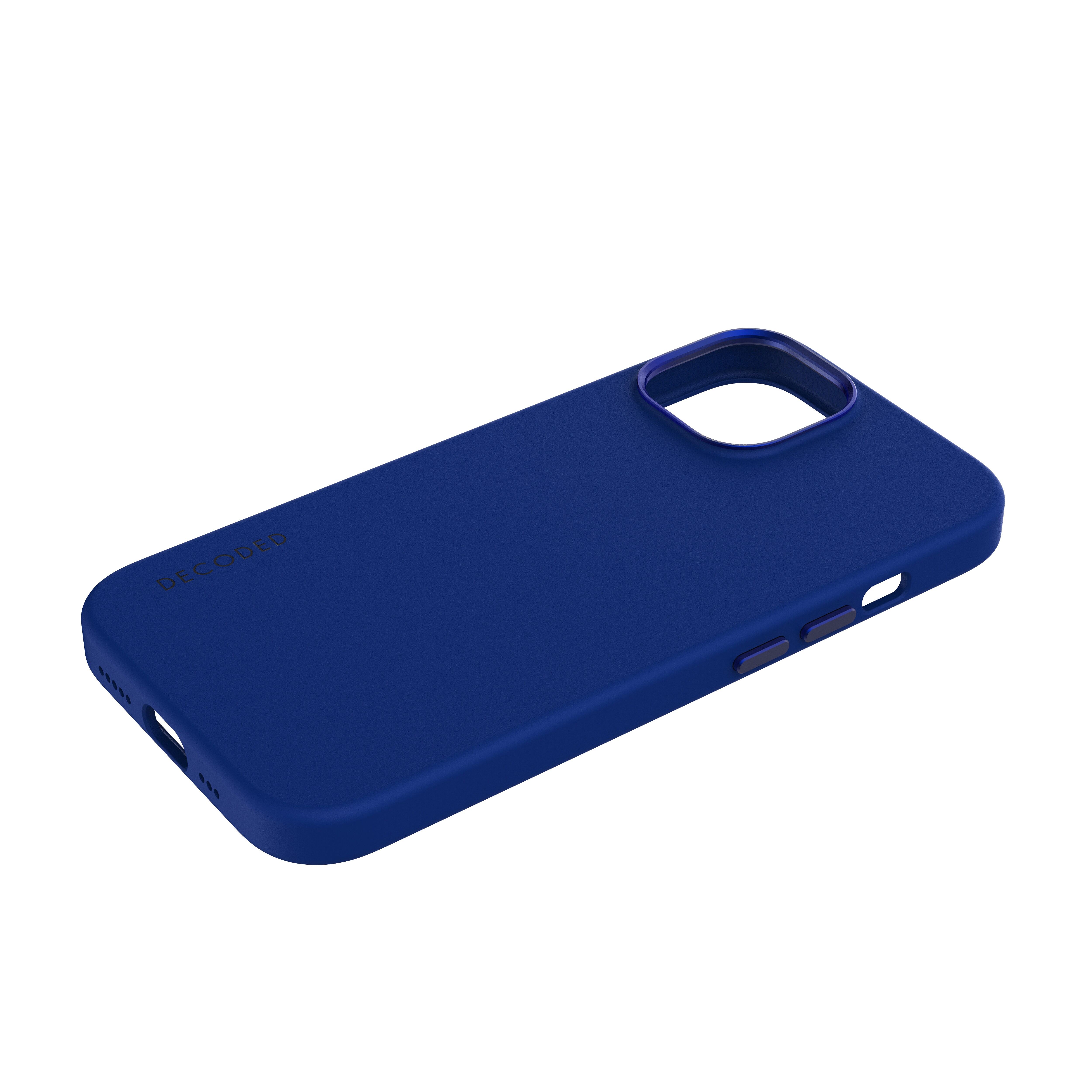 Decoded AntiMicrobial Silicone Backcover iPhone 15 Galactiv Blue