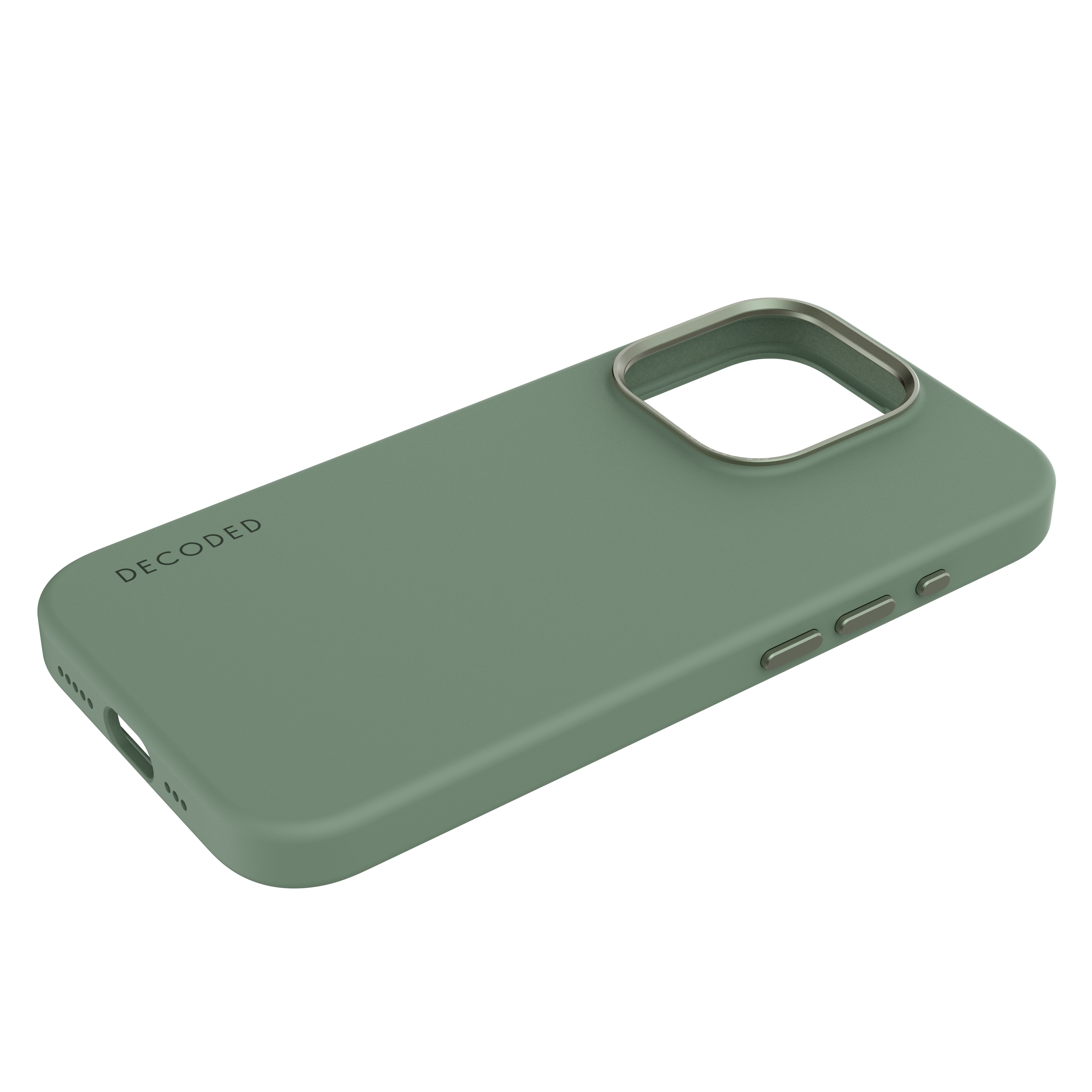 Decoded AntiMicrobial Silicone Backcover iPhone 15 Pro Sage Leaf