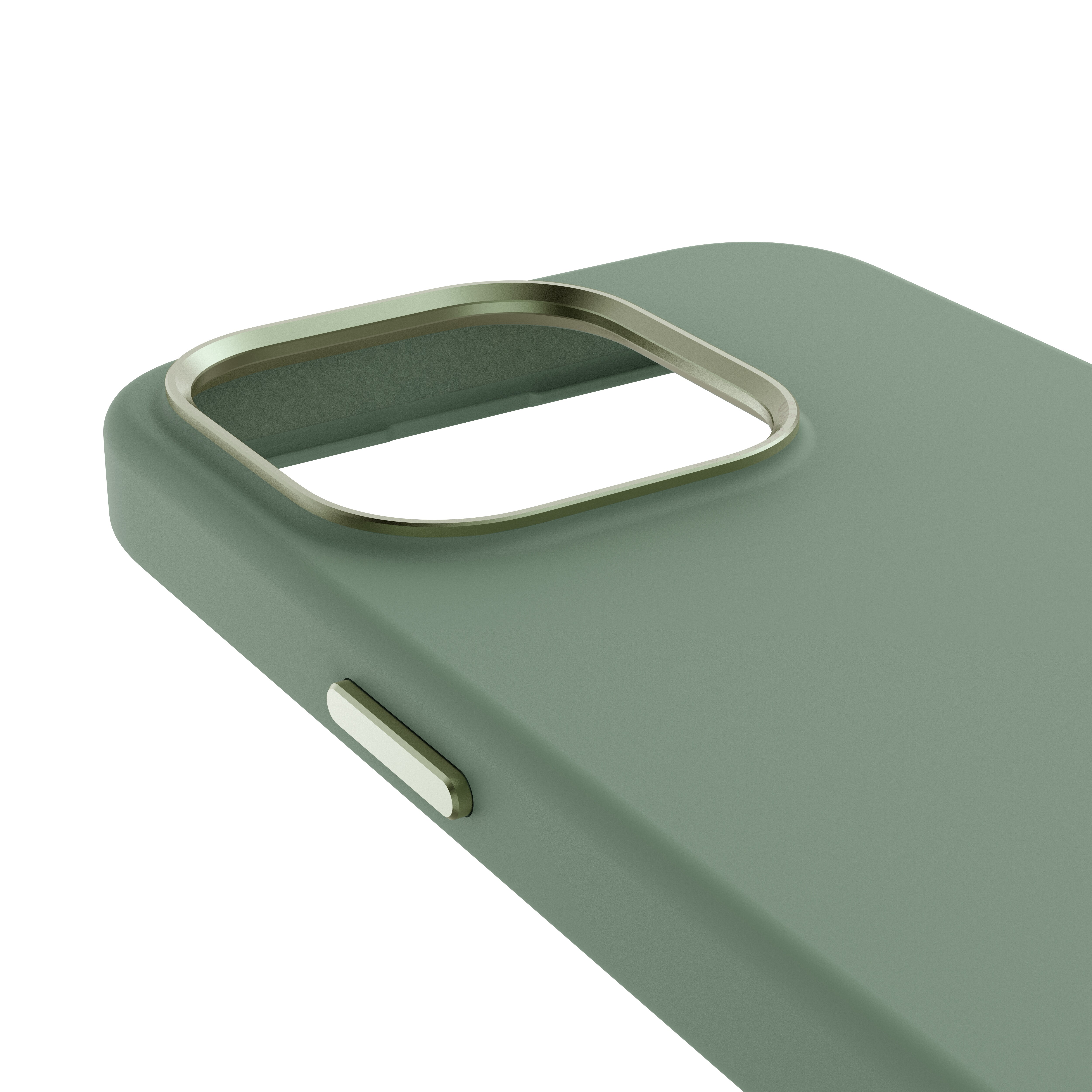 Decoded AntiMicrobial Silicone Backcover iPhone 15 Pro Sage Leaf